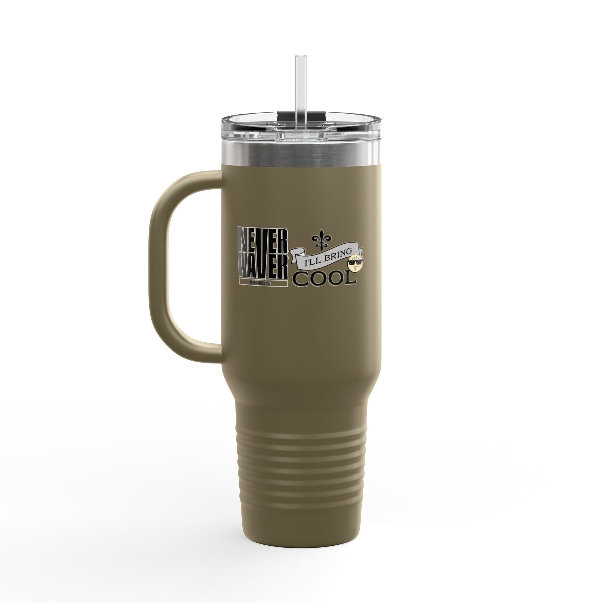Never Waver I'll Bring The Cool Insulated Travel Mug, 40oz - Never Waver