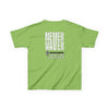 Kids Golf Tee -Never Waver” Jesus a bold, eye-catching design that reflects a steadfast faith and confidence in Christ. - Never Waver