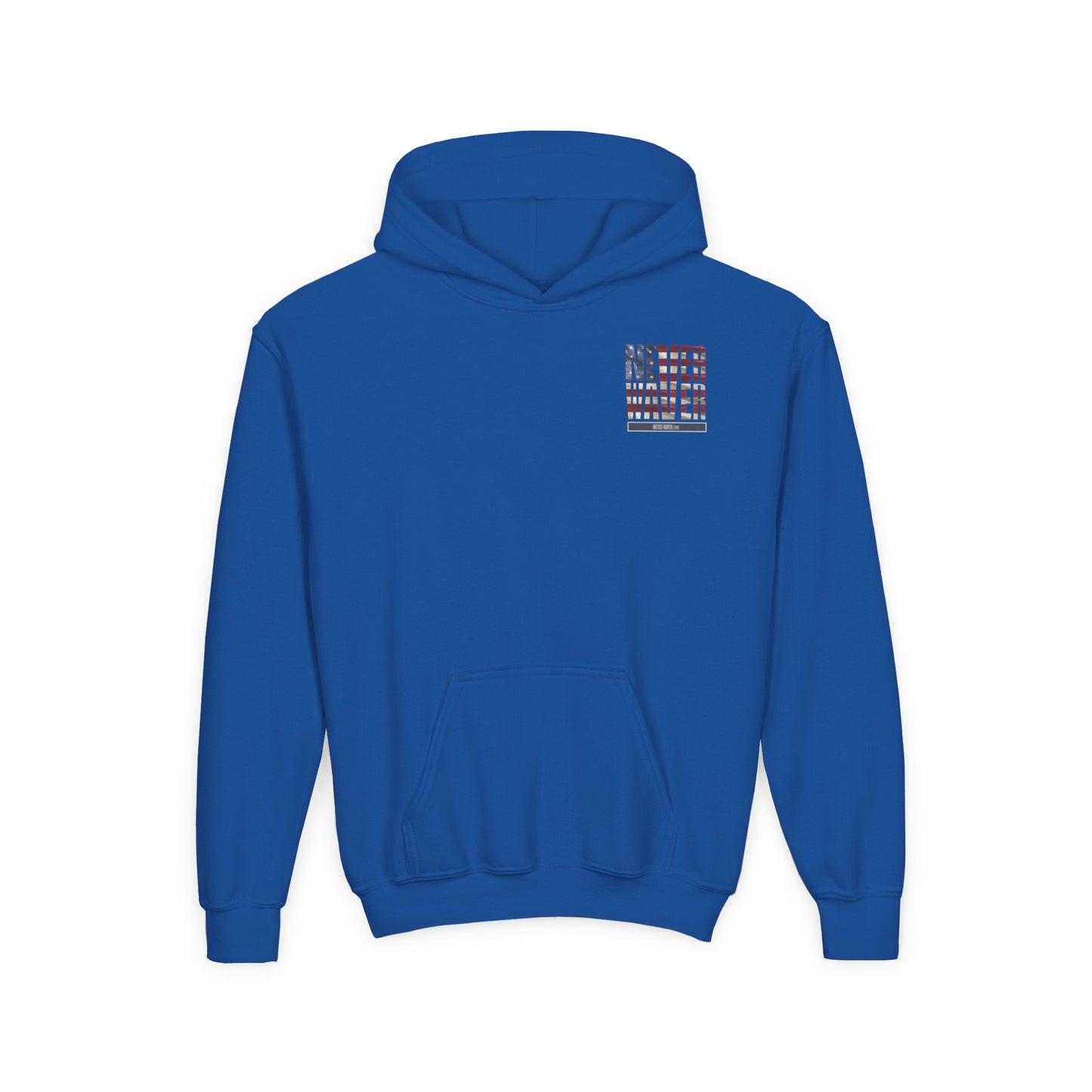 Youth Golf Hoodie - "Never Waver Golf" Sweatshirt for Young Golfers - Never Waver