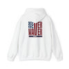 Patriotic Unisex Heavy Blend Hoodie - Never Waver Design - Never Waver