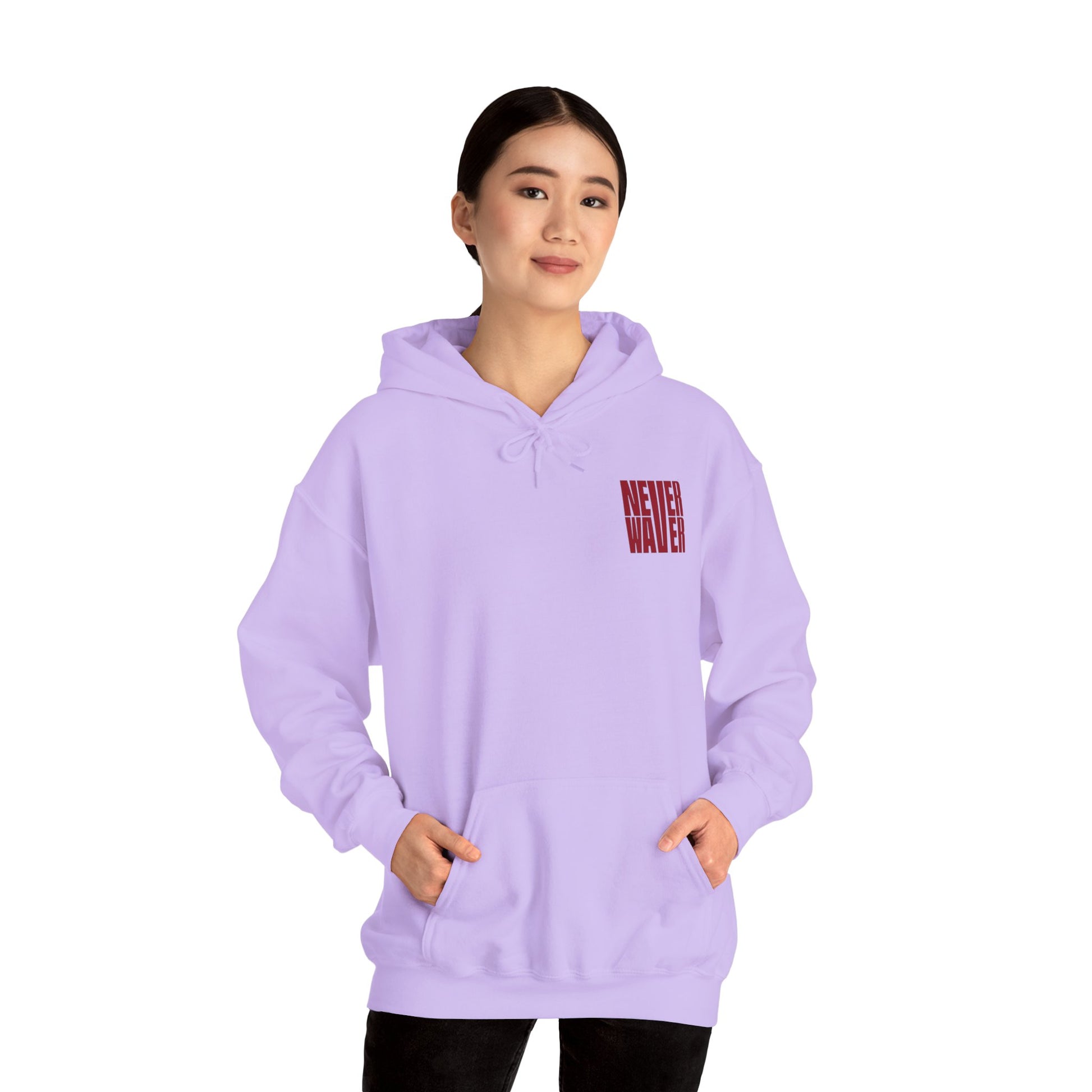 Unisex Heavy Blend™ Hoodie - 'Never Waver Just A Mom Trying Not to Raise A&&holes' - Never Waver