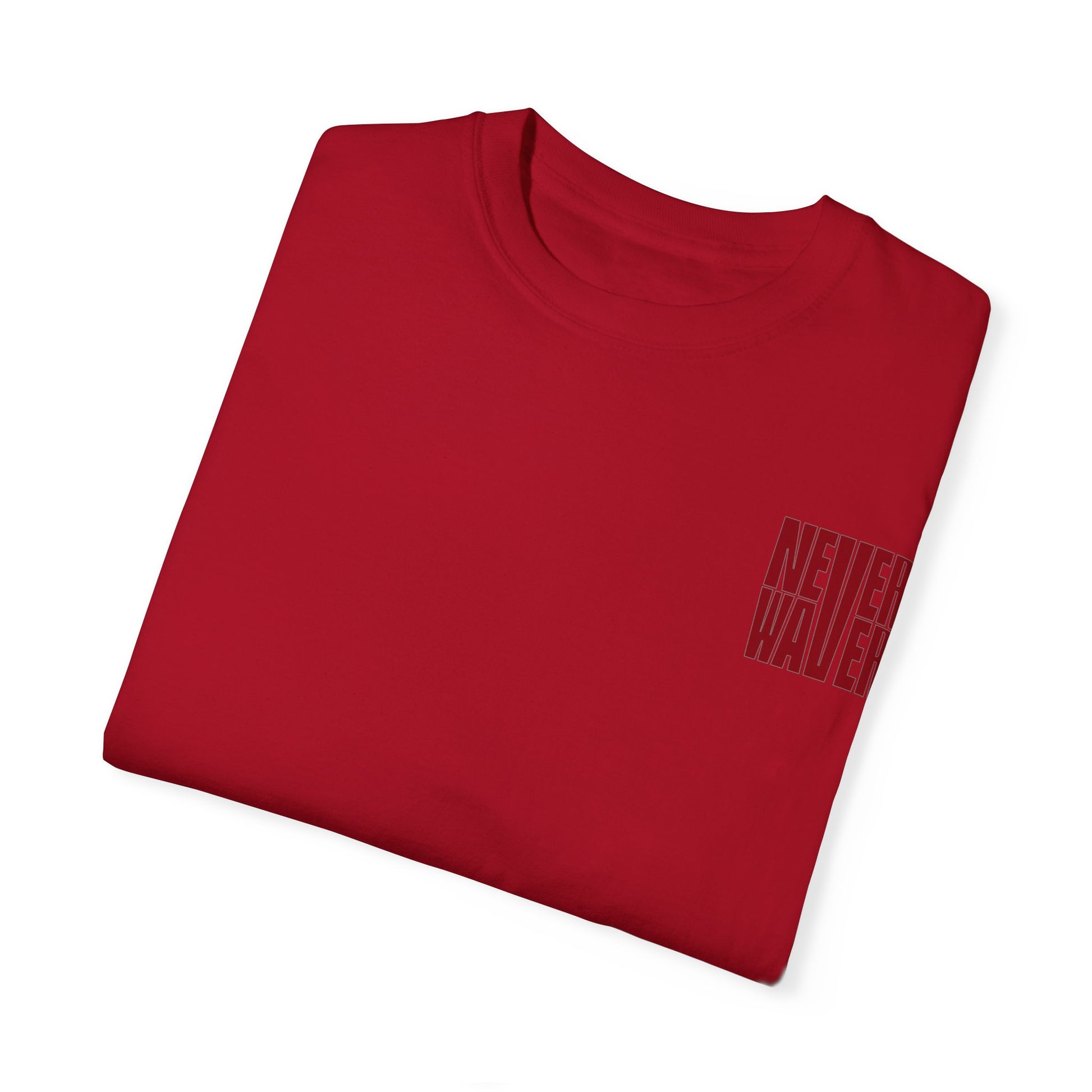Unisex Garment-Dyed T-Shirt - 'Never Waver Just A Mom Trying Not to Raise A&&holes' Design - Never Waver
