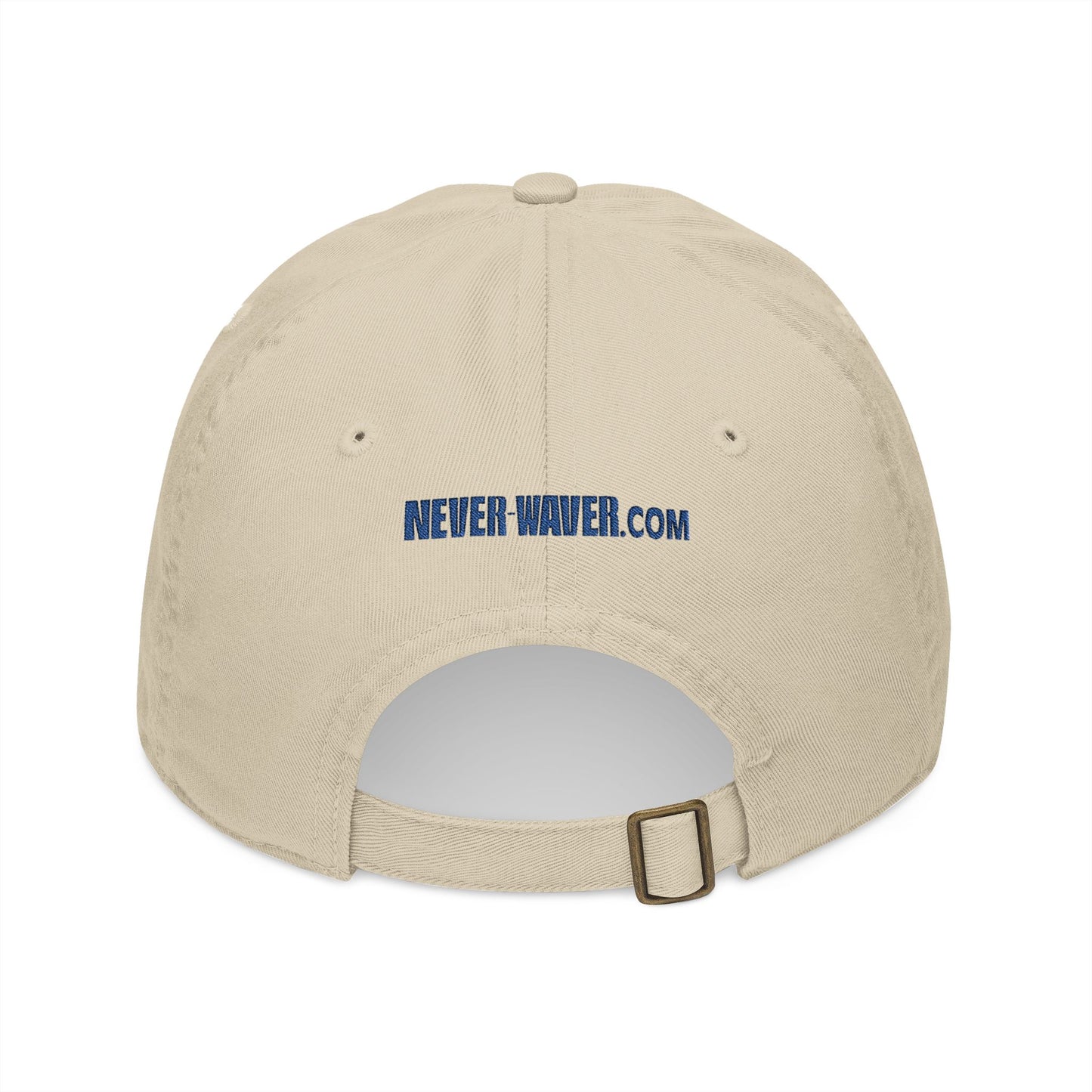Organic Baseball Cap - Never Waver Embroidery - Never Waver
