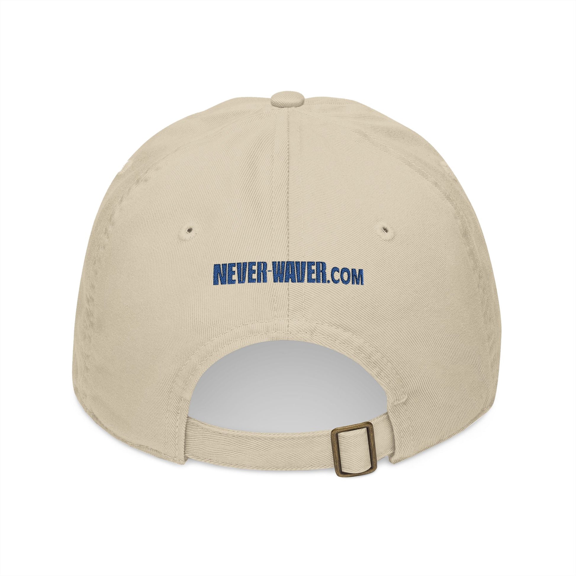 Organic Baseball Cap - Never Waver Embroidery - Never Waver