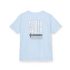 Kids Golf Tee -Never Waver” Jesus a bold, eye-catching design that reflects a steadfast faith and confidence in Christ. - Never Waver