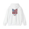 Patriotic Unisex Heavy Blend™ Hoodie - 'Never Waver Like This Mom' - Never Waver