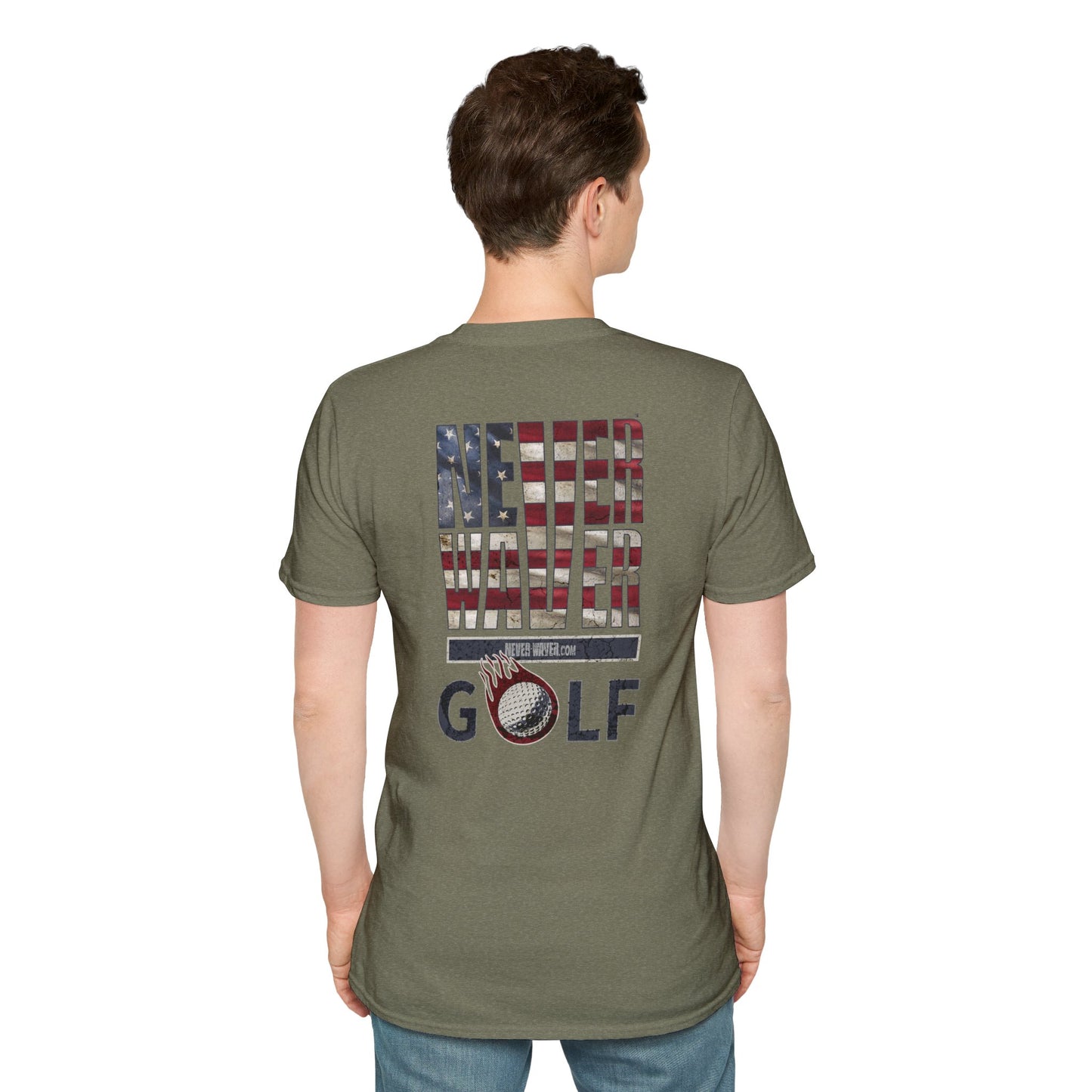 Never Waver Golf Unisex Soft style T-Shirt - Never Waver