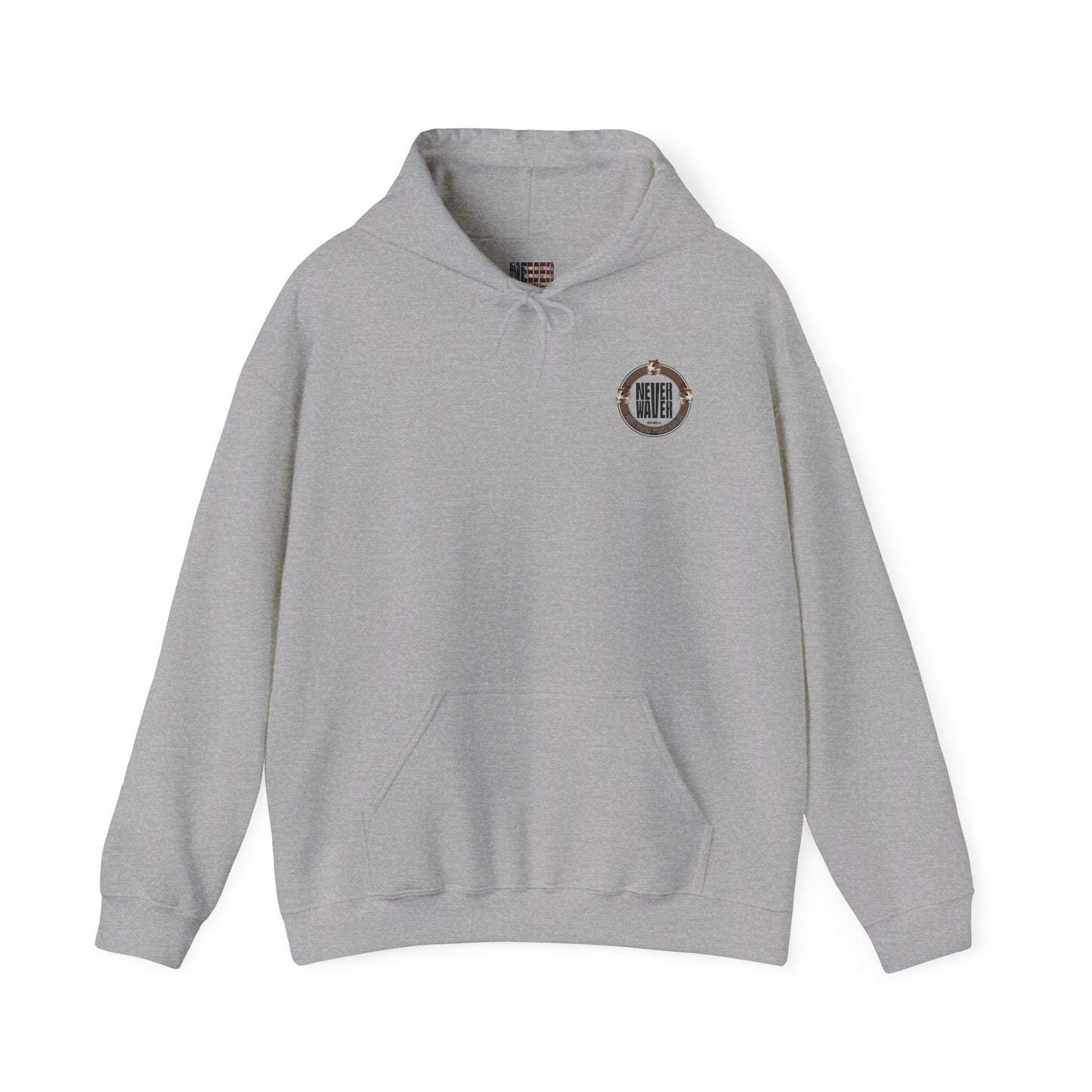 Eco-Friendly Unisex Hoodie: "Never Waver Save Water Drink Coffee" - Never Waver
