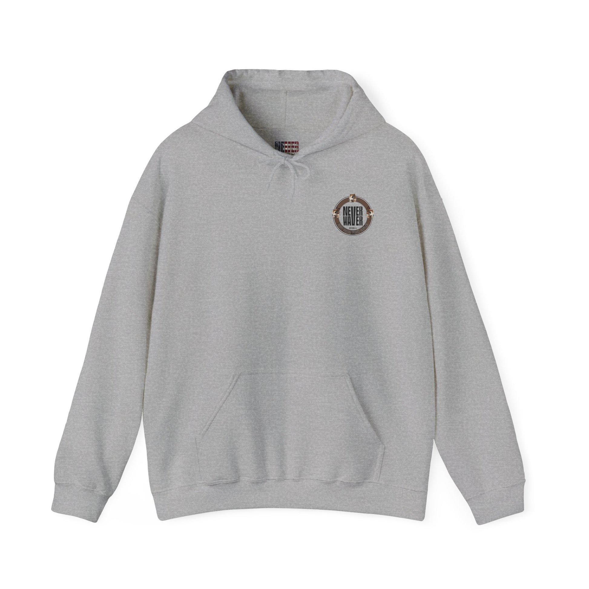 Eco-Friendly Unisex Hoodie: "Never Waver Save Water Drink Coffee" - Never Waver