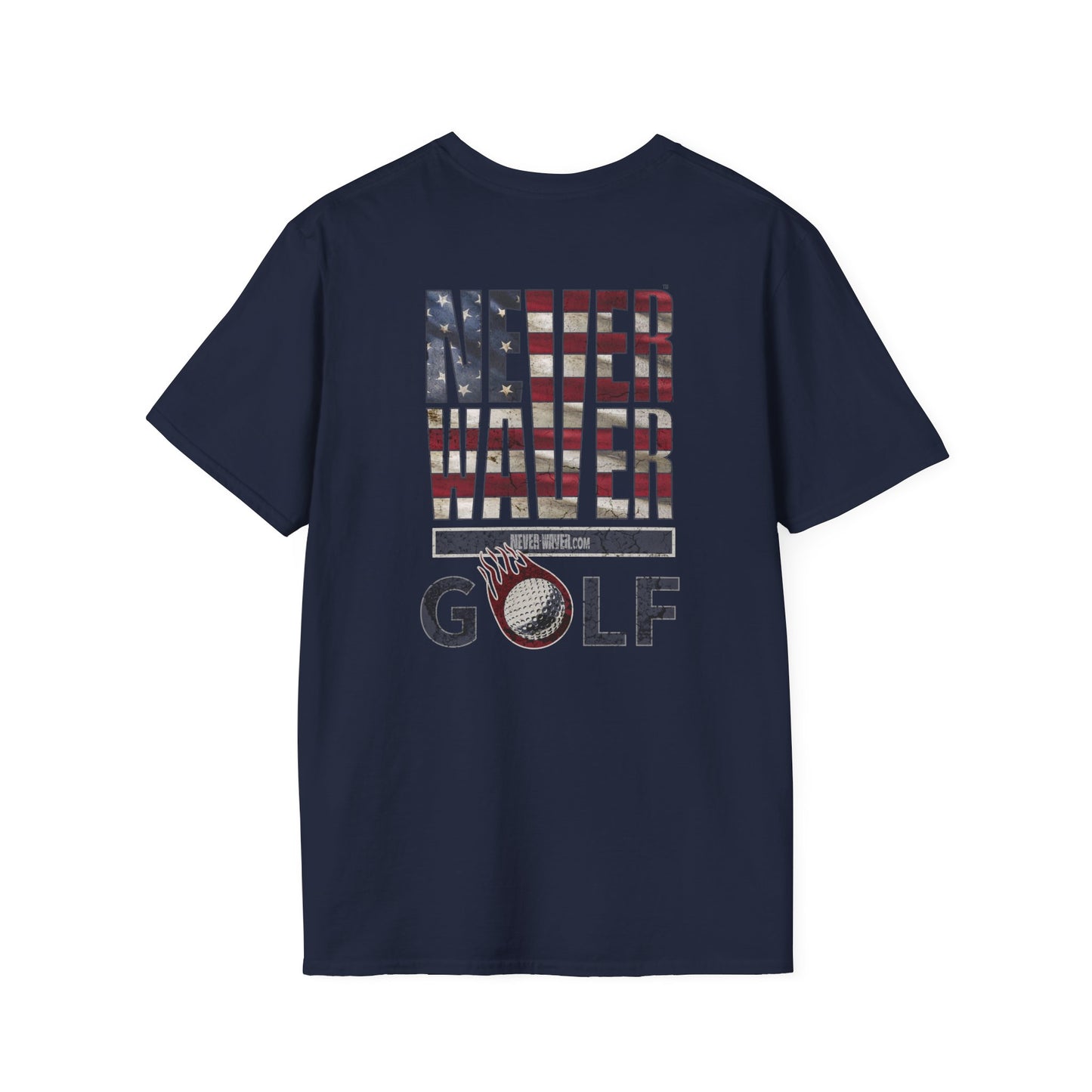Never Waver Golf Unisex Soft style T-Shirt - Never Waver