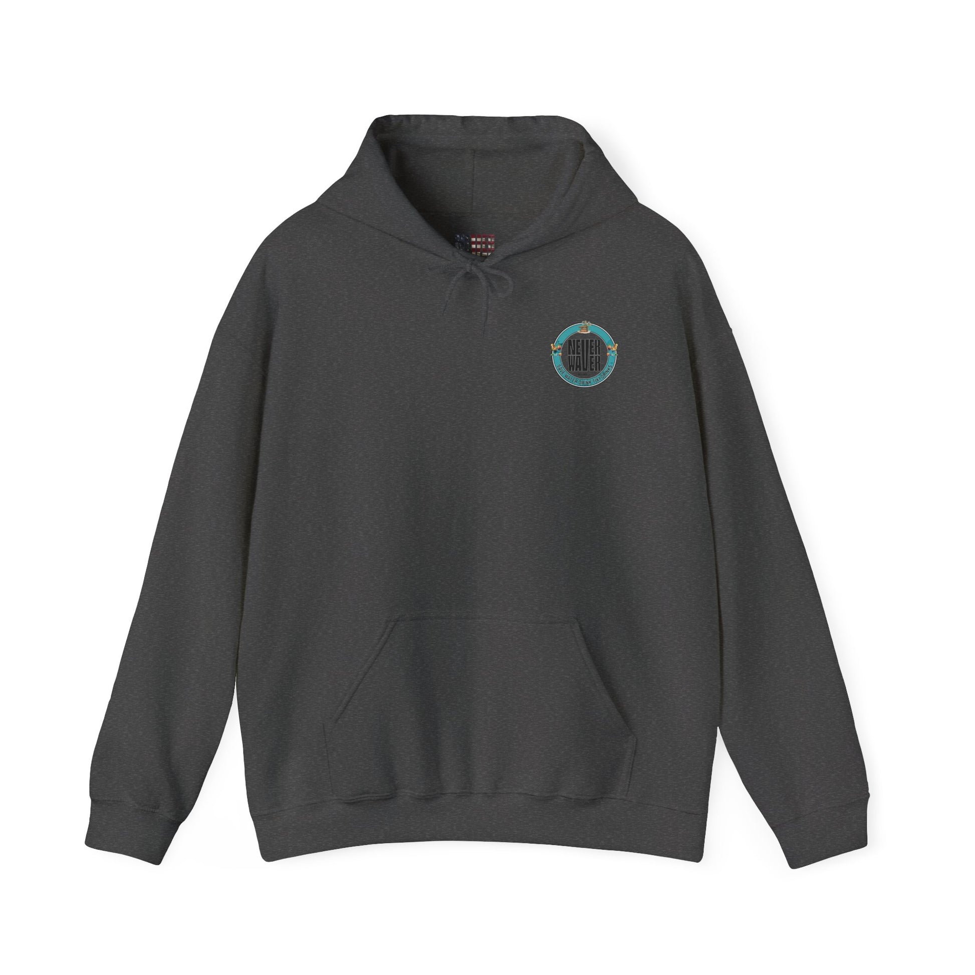 Eco-Friendly Unisex Hoodie: "Never Waver Save Water Drink Tiki Drinks" - Never Waver