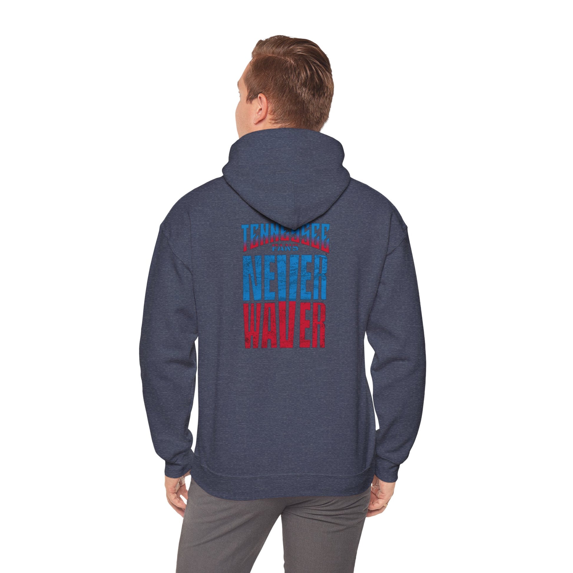 Tennessee Fans Never Waver Unisex Heavy Blend™ Hooded Sweatshirt – Casual Comfort for All Occasions - Never Waver