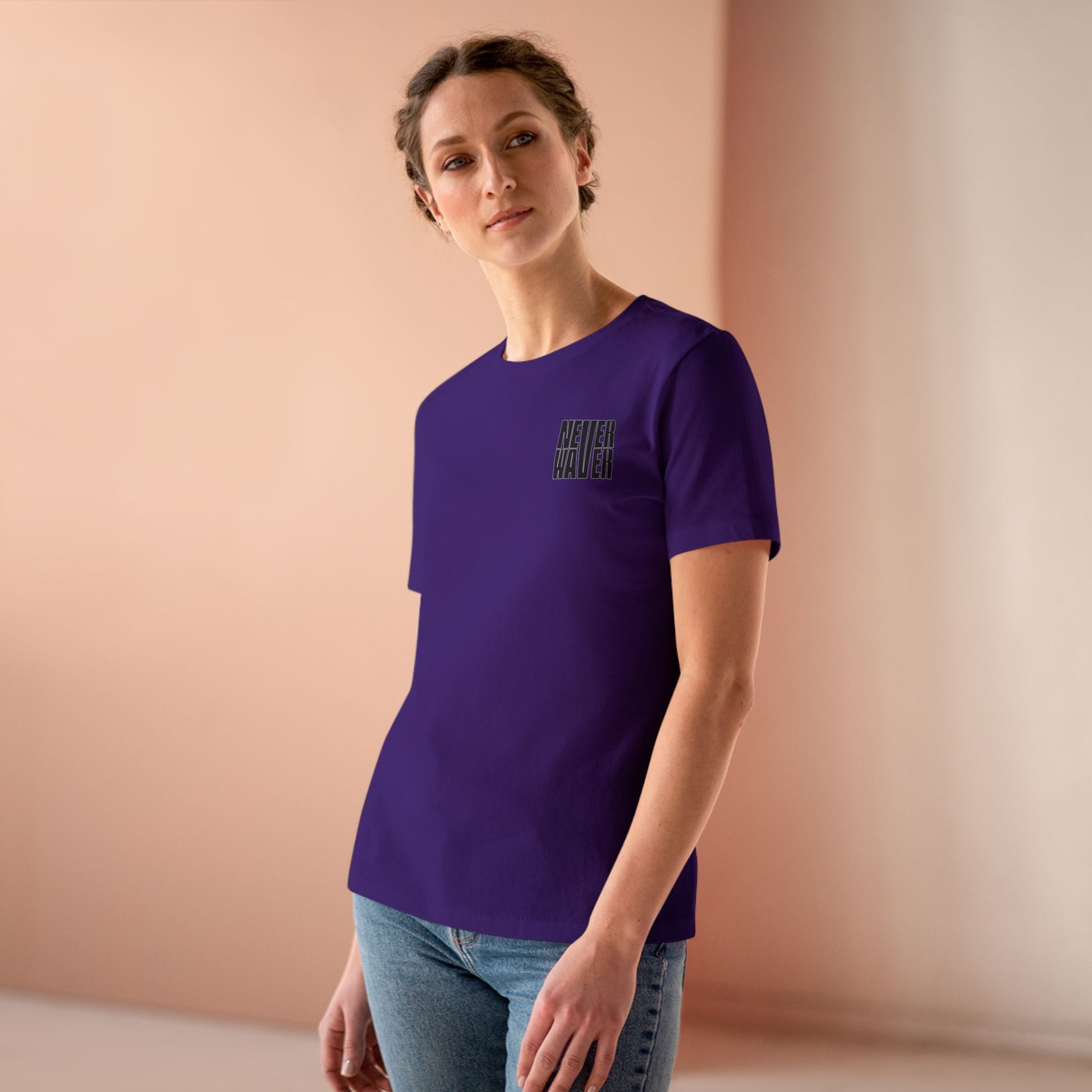 Never Waver” Jesus t-shirt might feature a bold, eye-catching design that reflects a steadfast faith and confidence in Christ.  Women's Cotton Tee - Never Waver