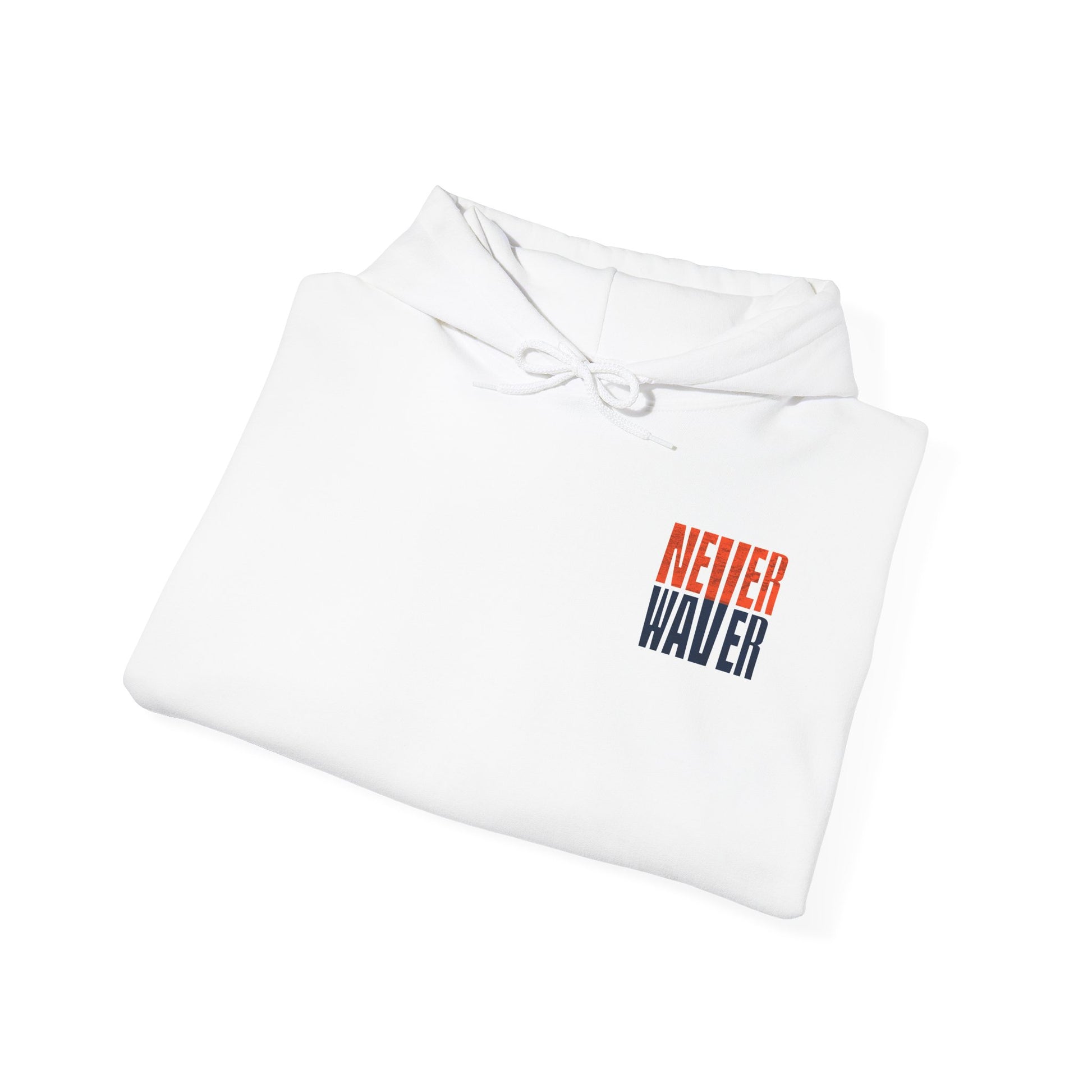 Unisex Heavy Blend™ Hooded Sweatshirt - Denver Fans Never Waver W Leopard Football Motivation - Never Waver