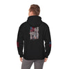 Unisex Heavy Blend™ Hooded Sweatshirt - Stylish Comfort with 'Never Waver Trump Fist Pump W Jesus  Protection' Design - Never Waver
