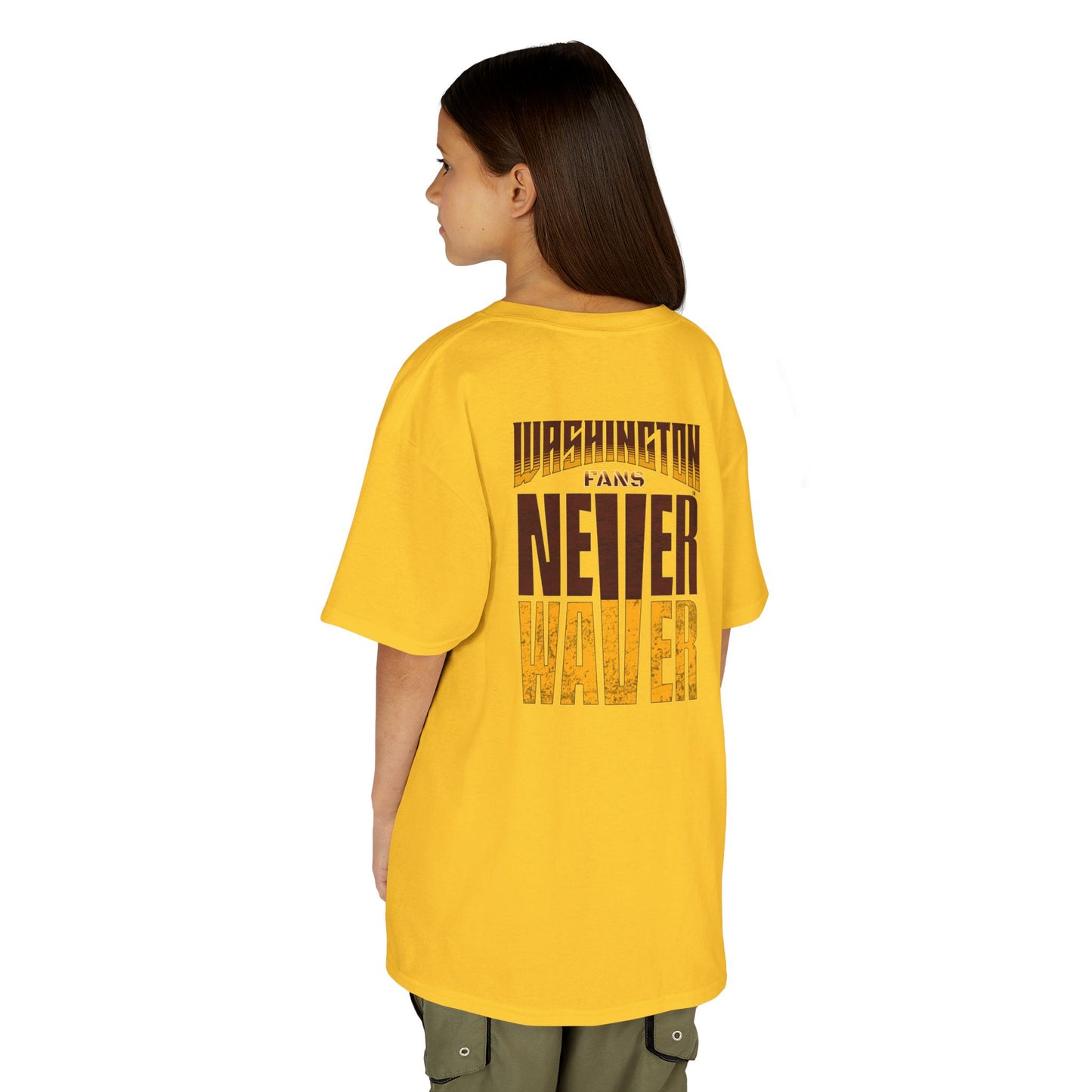 Washington Fans Never Waver Kids Heavy Cotton™ Tee - Never Waver