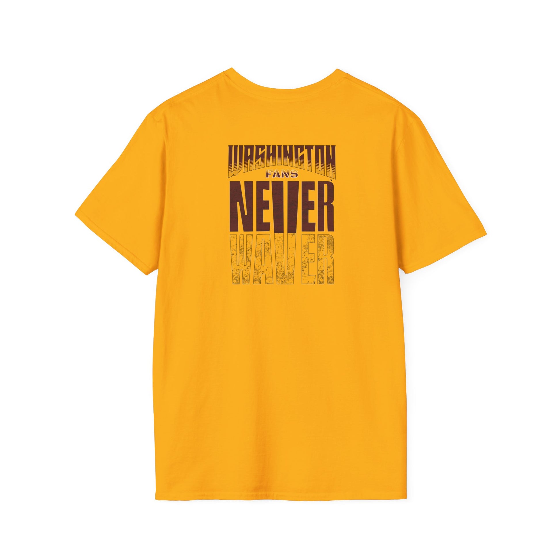 Washington Fans Never Waver Unisex Softstyle T-Shirt - Never Waver