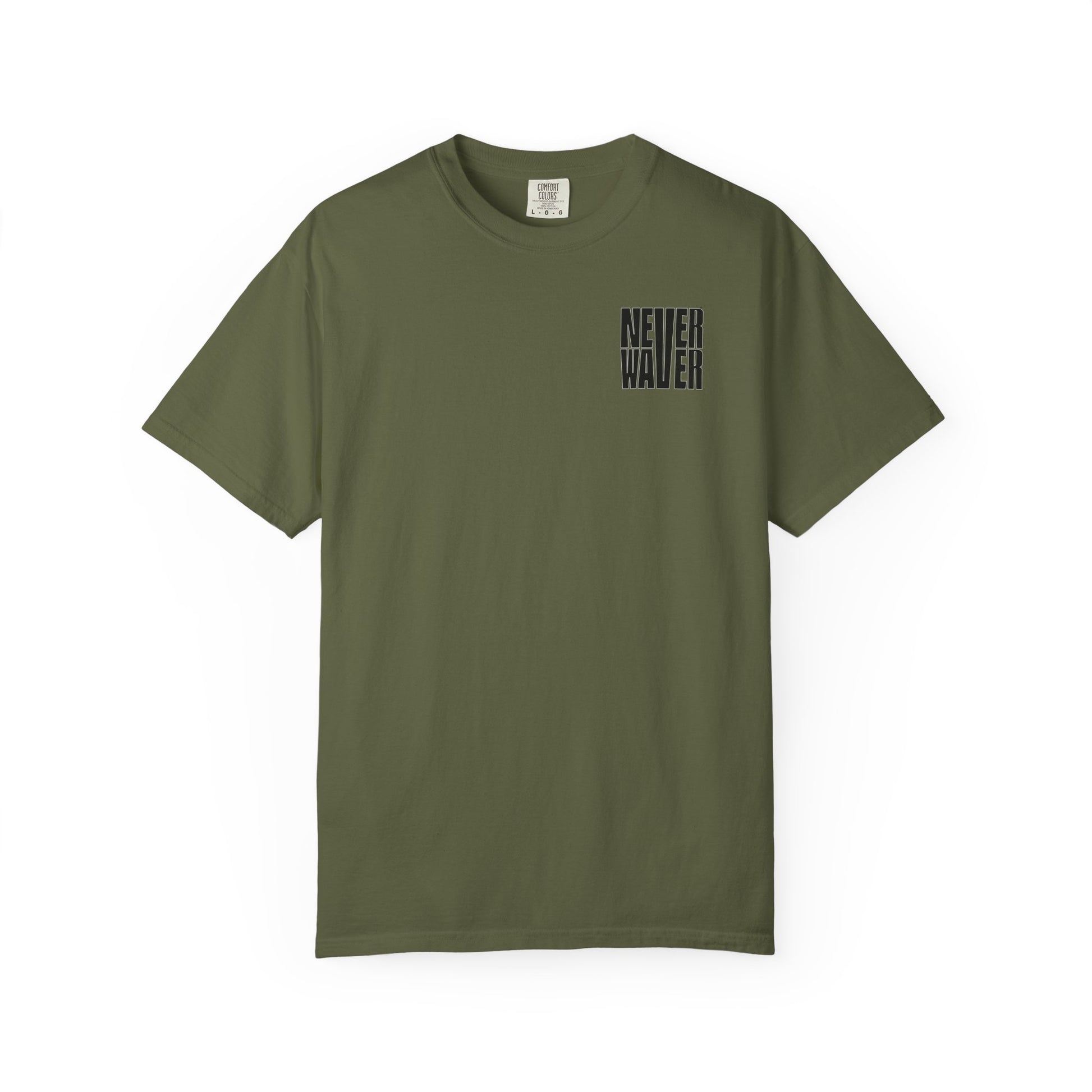 Never Waver Unisex Garment-Dyed T-shirt – Motivational Graphic Tee for Dads - Never Waver