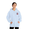 Unisex Heavy Blend™ Hooded Sweatshirt - 'New York Fans Never Waver W Leopard Football' American Pride Design - Never Waver