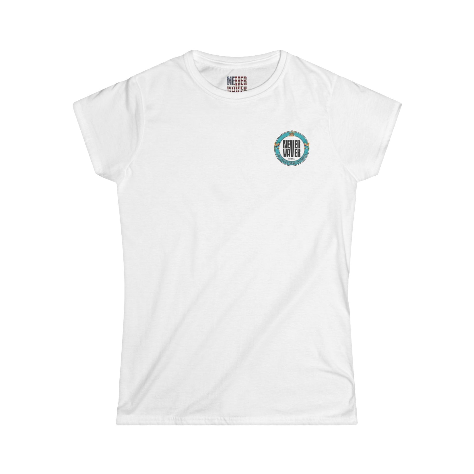 Never Waver Save Water Drink Tiki Drinks Women's Soft Style Tee - - Never Waver