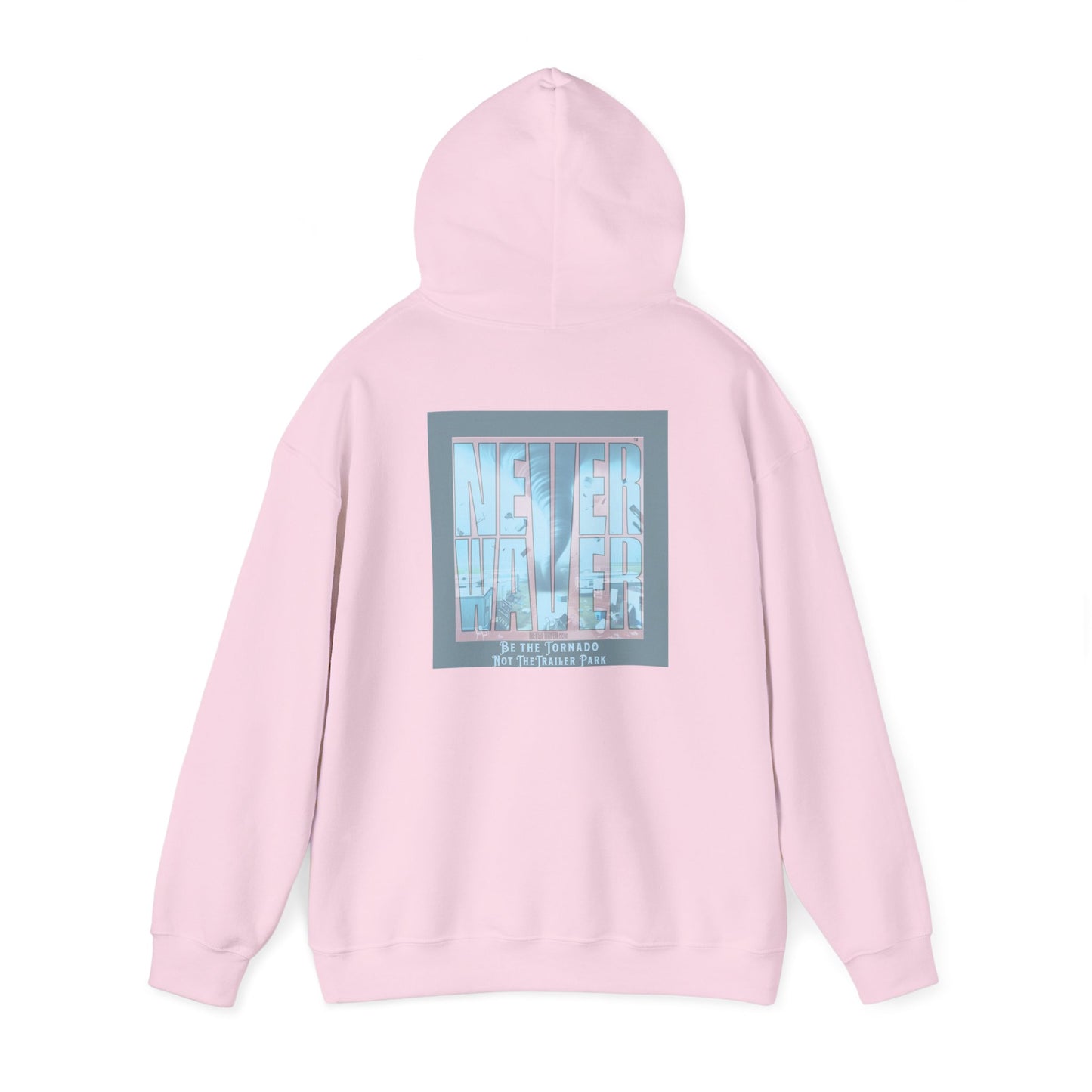 Cozy Unisex Hooded Sweatshirt - "Never Waver" Motivational Design - Never Waver