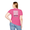 Never Waver” Jesus a bold, eye-catching design that reflects a steadfast faith and confidence in Christ.  Unisex Soft style T-Shirt