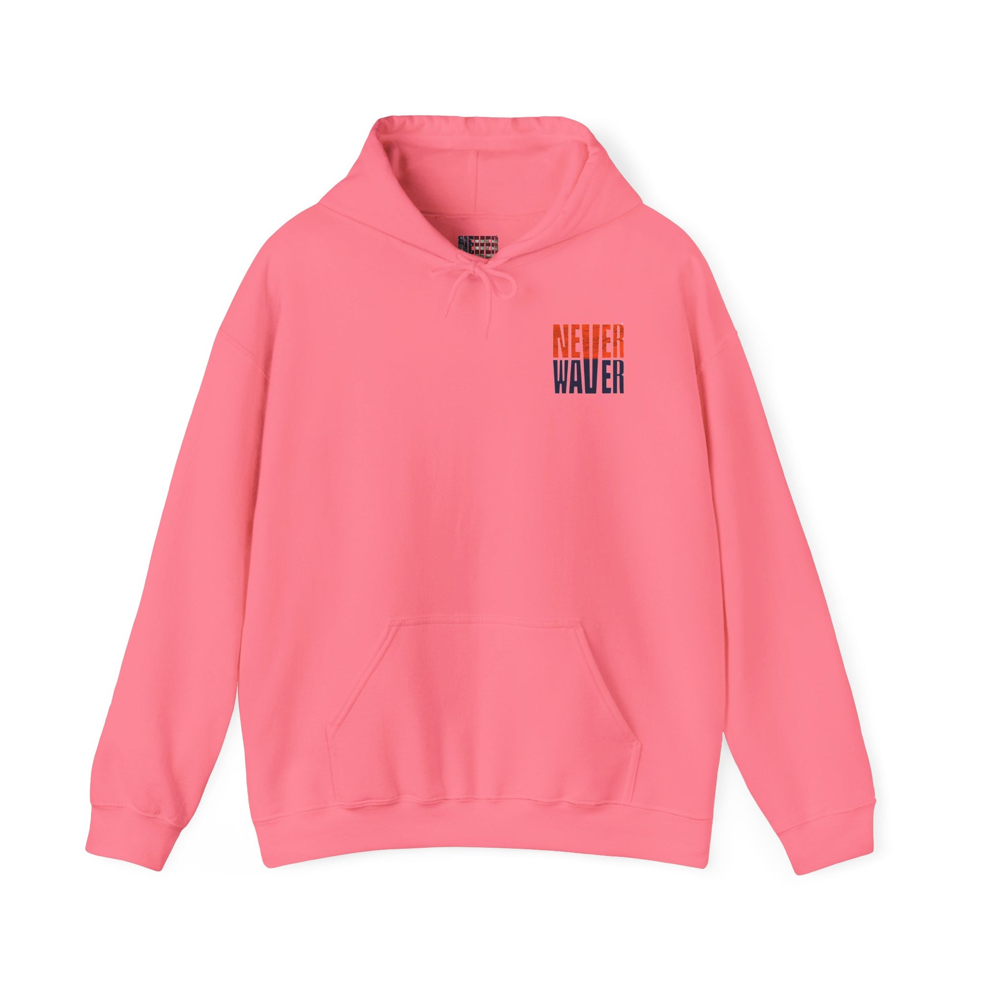 Unisex Heavy Blend™ Hooded Sweatshirt - Denver Fans Never Waver W Leopard Football Motivation - Never Waver