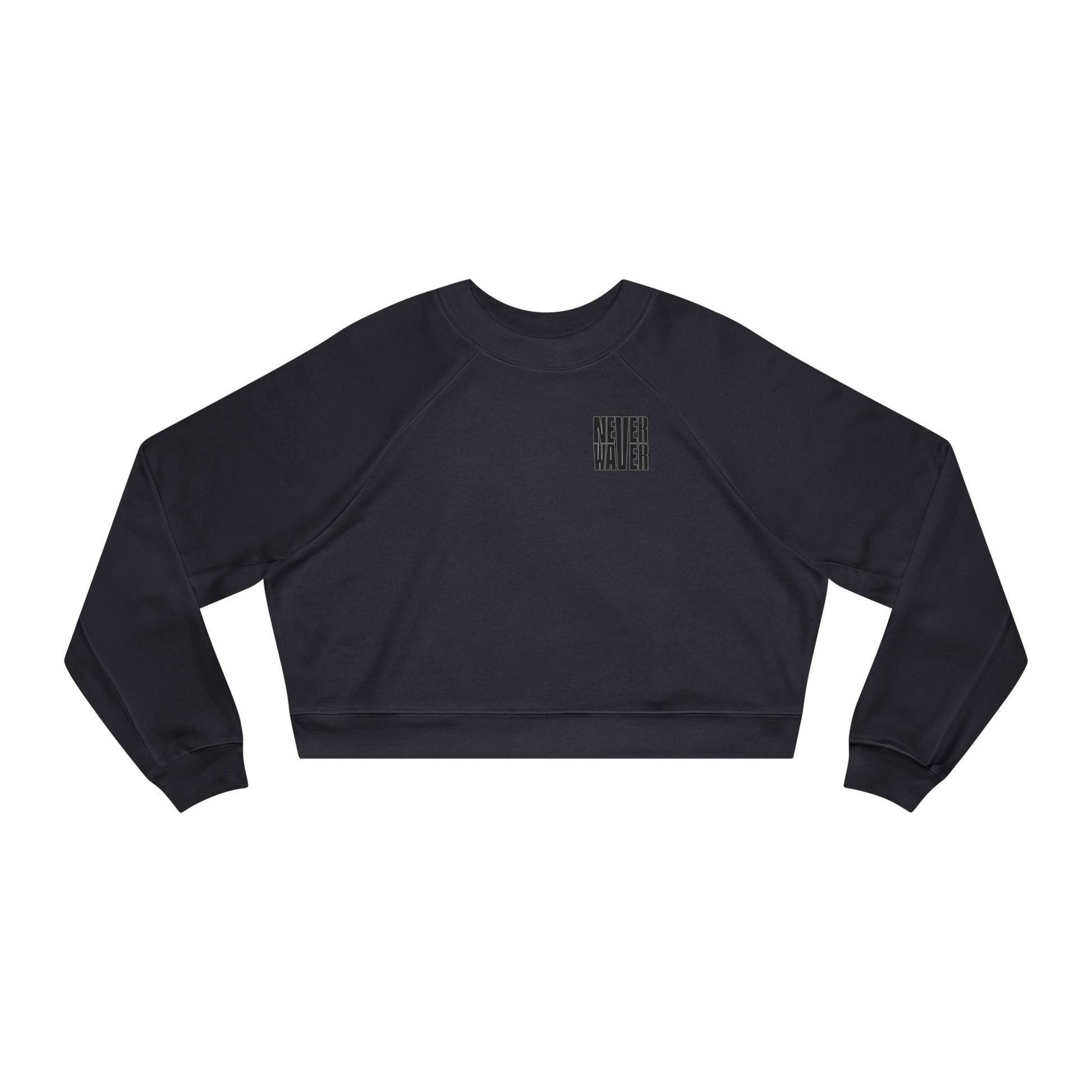 Never Waver Mamacita Needs a Margarita Women's Cropped Fleece Pullover - Never Waver