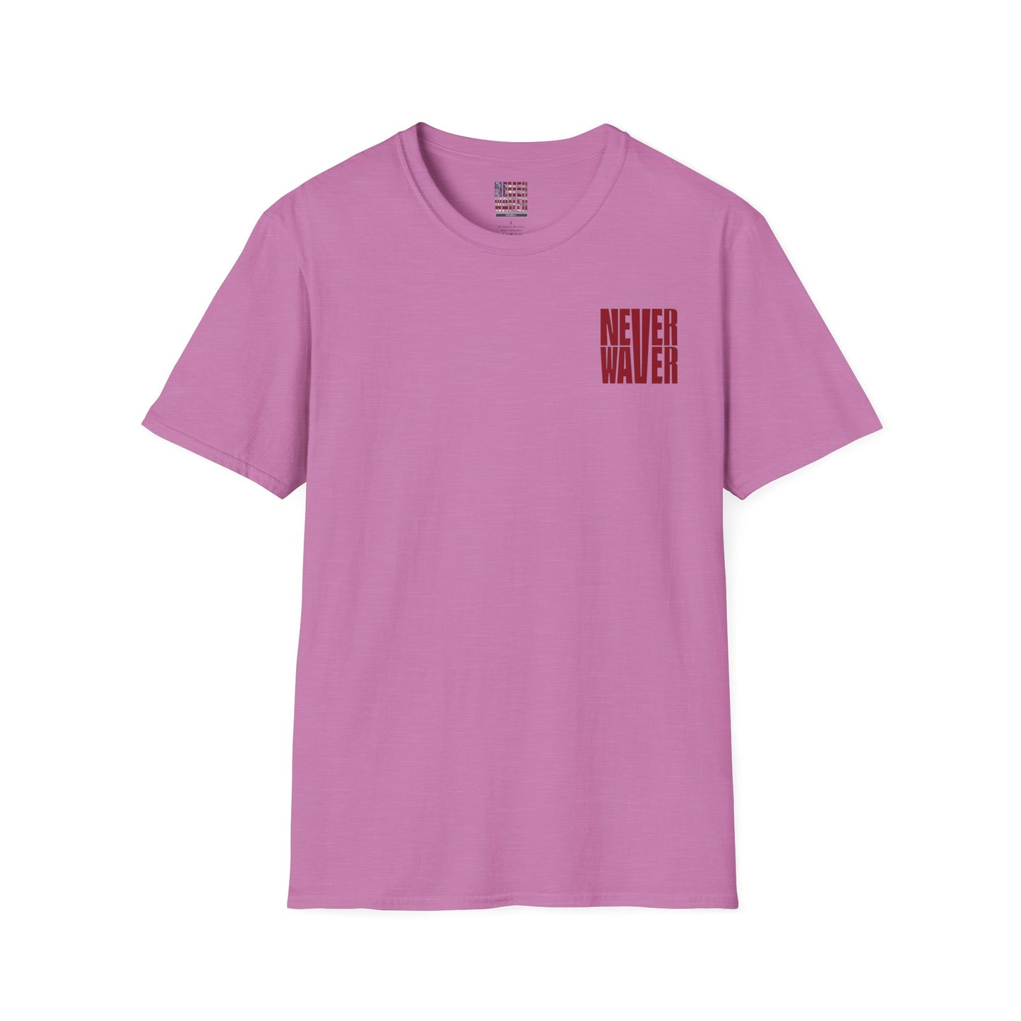 Never Waver Just A Mom Trying Not to Raise A&&holes Unisex Softstyle T-Shirt - Never Waver