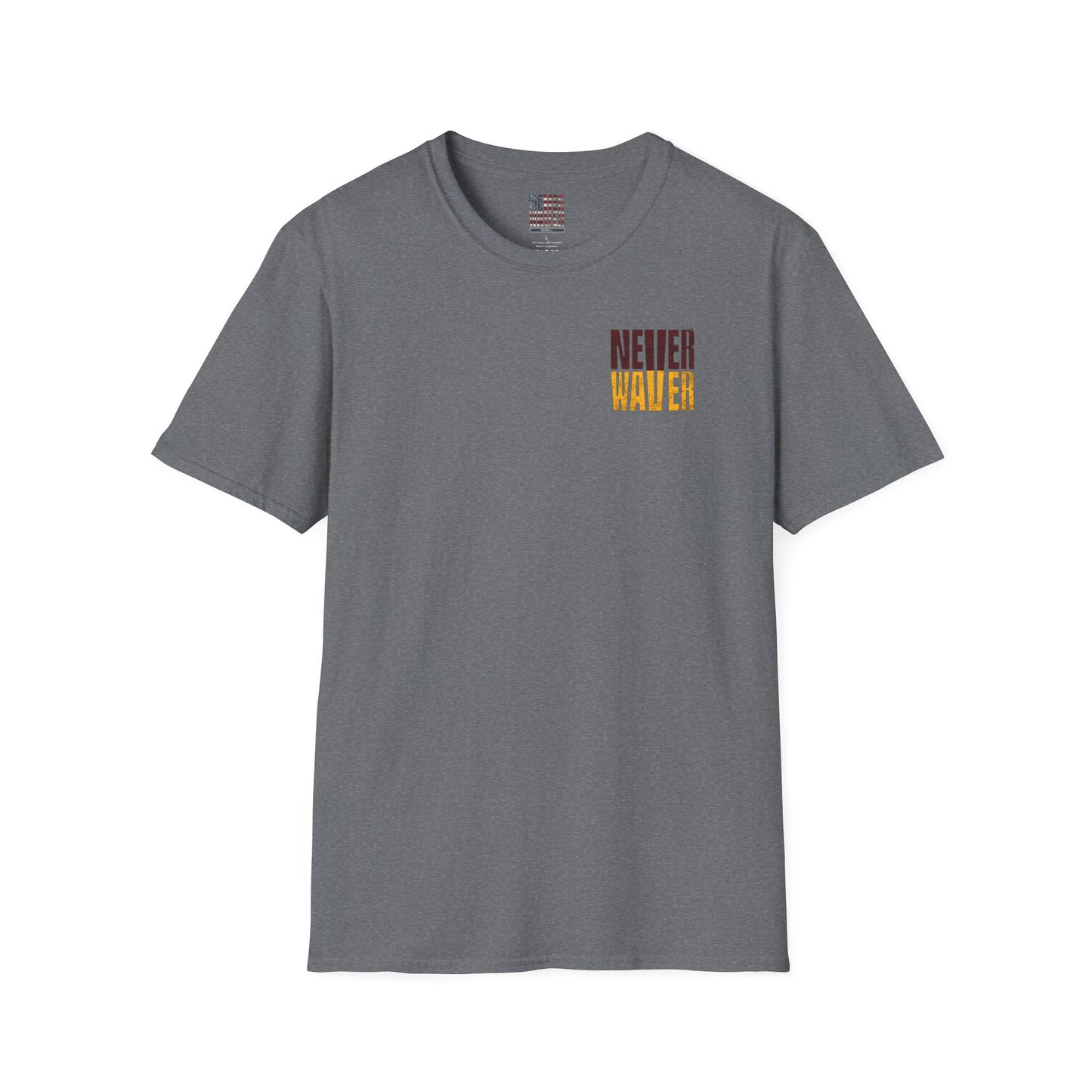Washington Fans Never Waver Unisex Softstyle T-Shirt - Never Waver