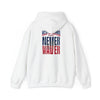 Unisex Heavy Blend™ Hooded Sweatshirt - New England Fans Never Waver w Leopard football - Never Waver