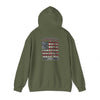 Patriotic Unisex Heavy Blend™ Hooded Sweatshirt - 'America Never Waver' - Never Waver