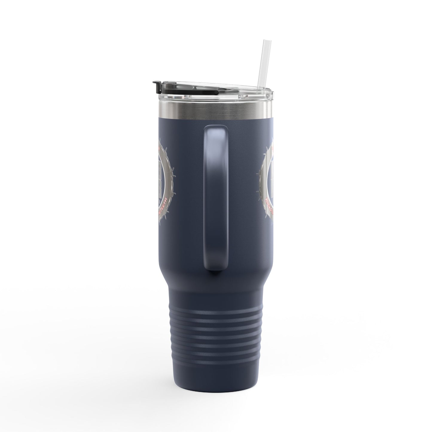 NEVER WAVER KICK FEAR IN THE TEETH Insulated Travel Mug, 40oz - Never Waver