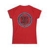 Never Waver Save Water Drink Wine Women's Soft Style Tee - - Never Waver