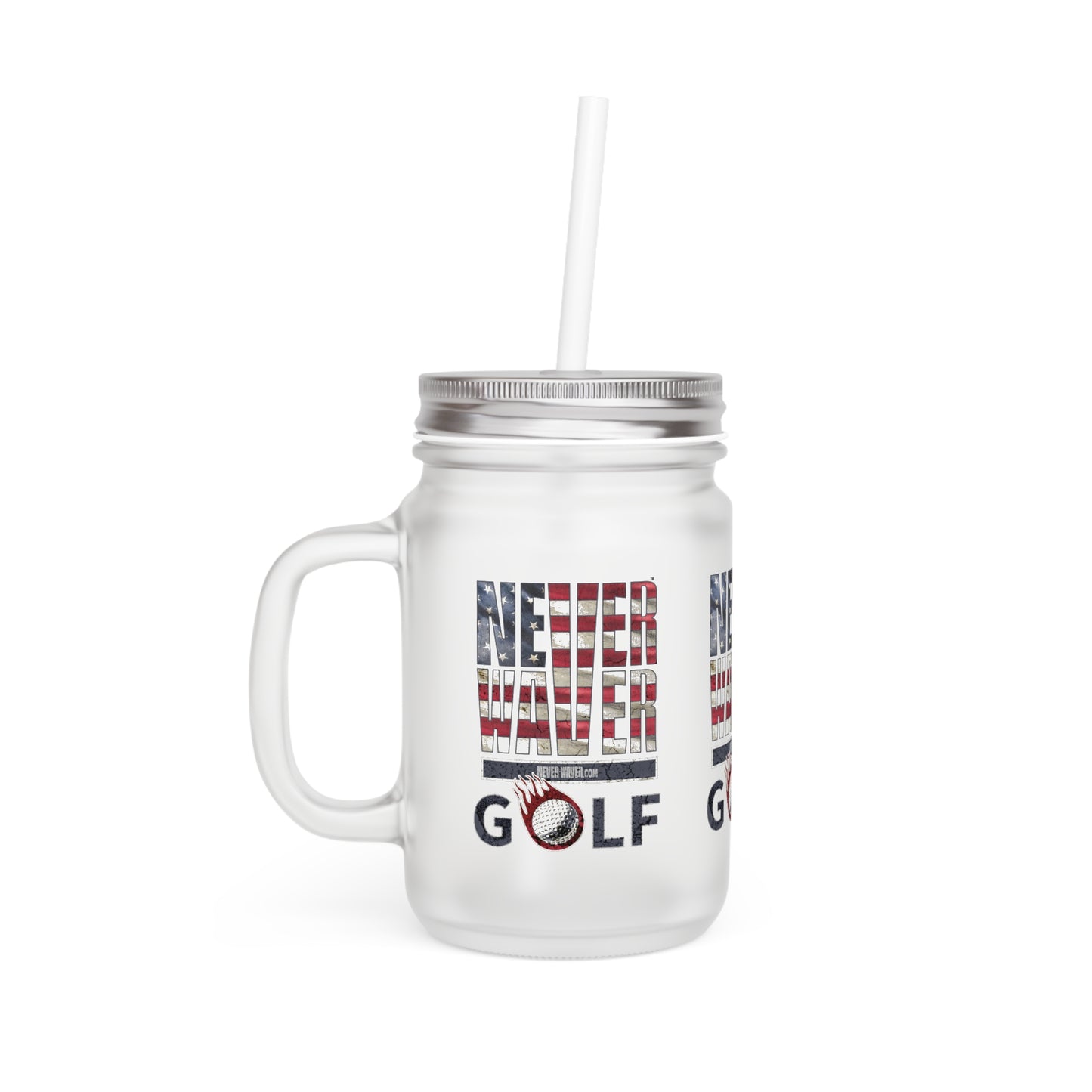 Never Waver Golf Mason Jar Cup - Perfect for Golf Lovers! - Never Waver