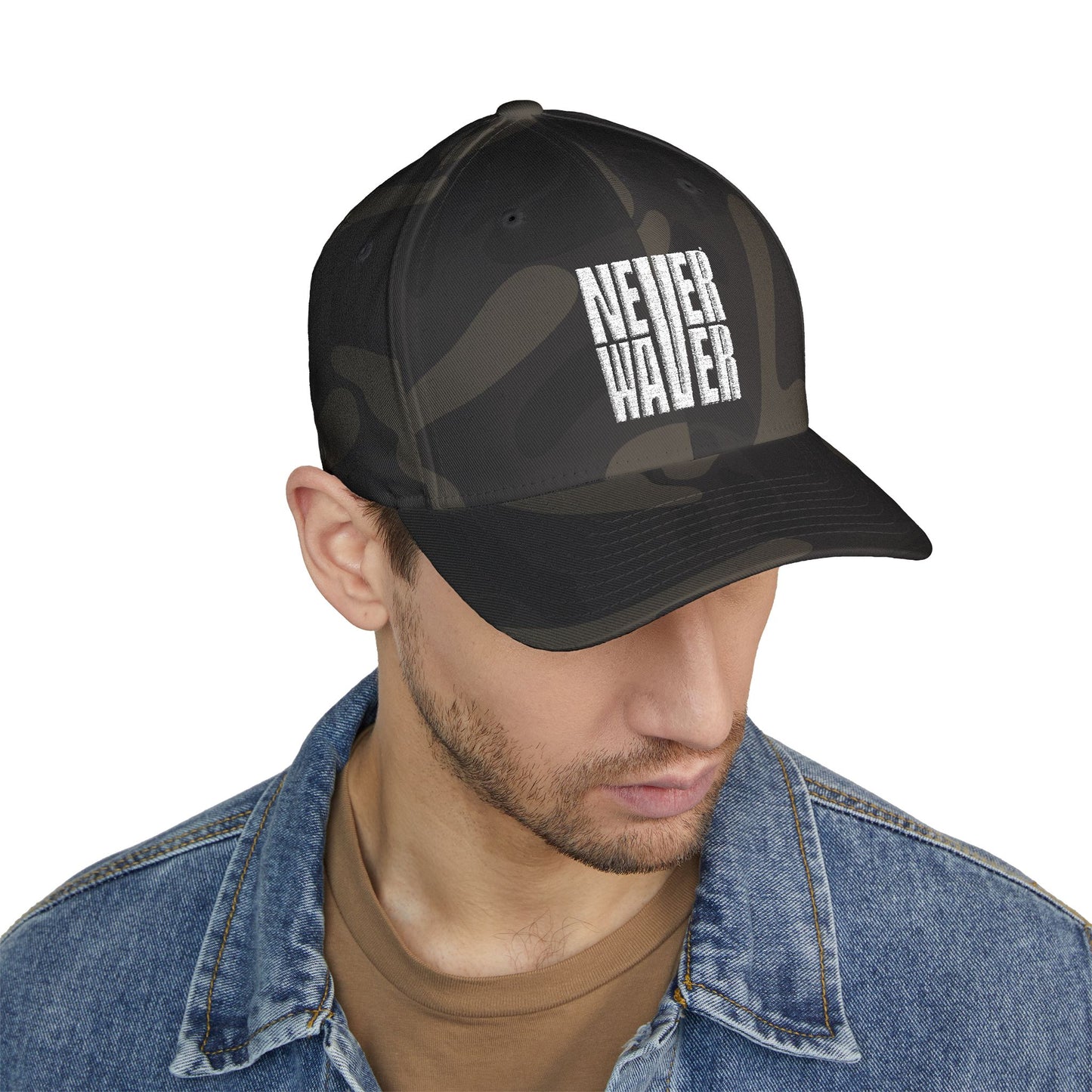 Never Water Structured Cap - Stylish Embroidered Baseball Hat