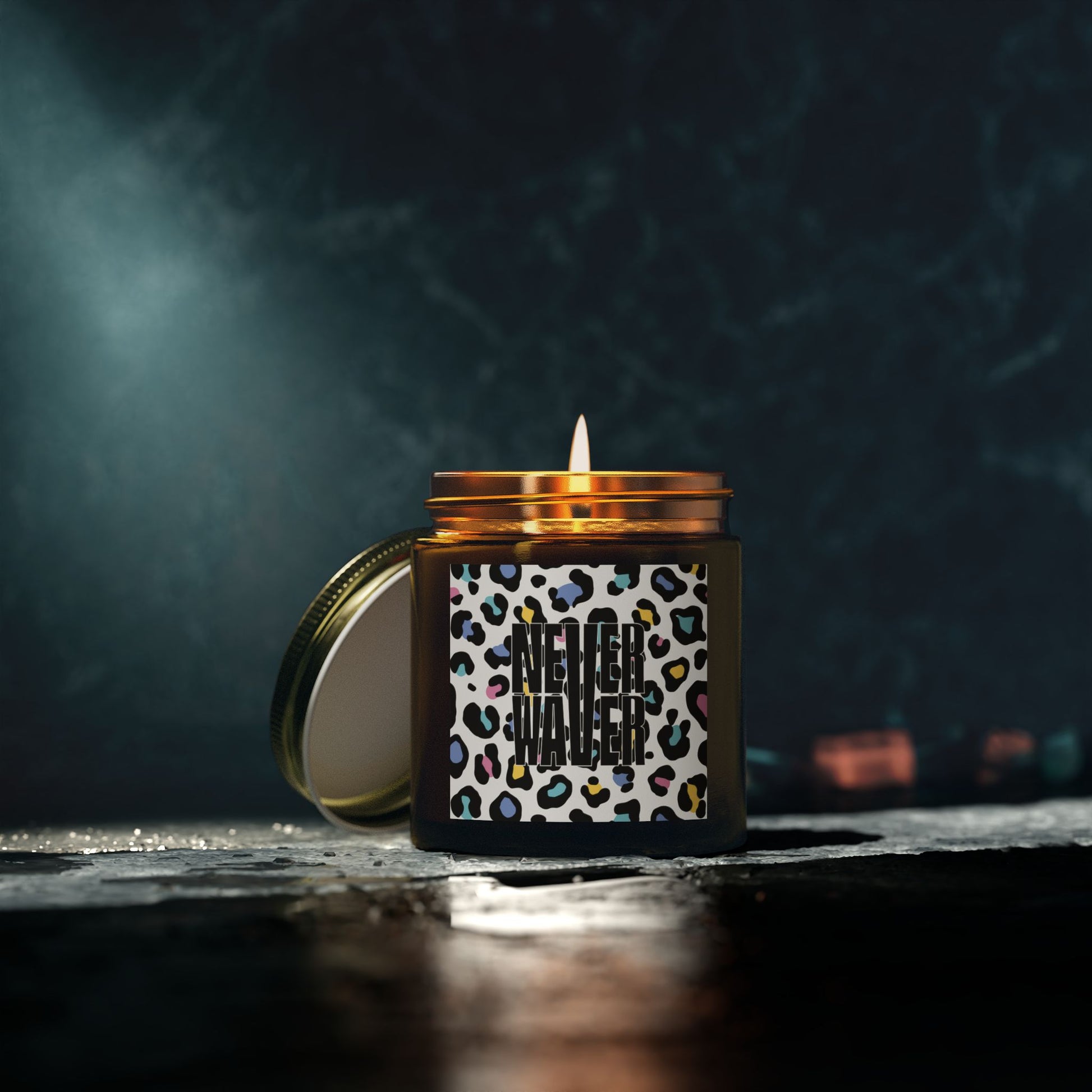 Never Waver Wild Vibes Scented Candles, Coconut Apricot Wax, Eco-Friendly Aromatherapy, Unique Home Decor, Gift for Her, Relaxation Gift - Never Waver