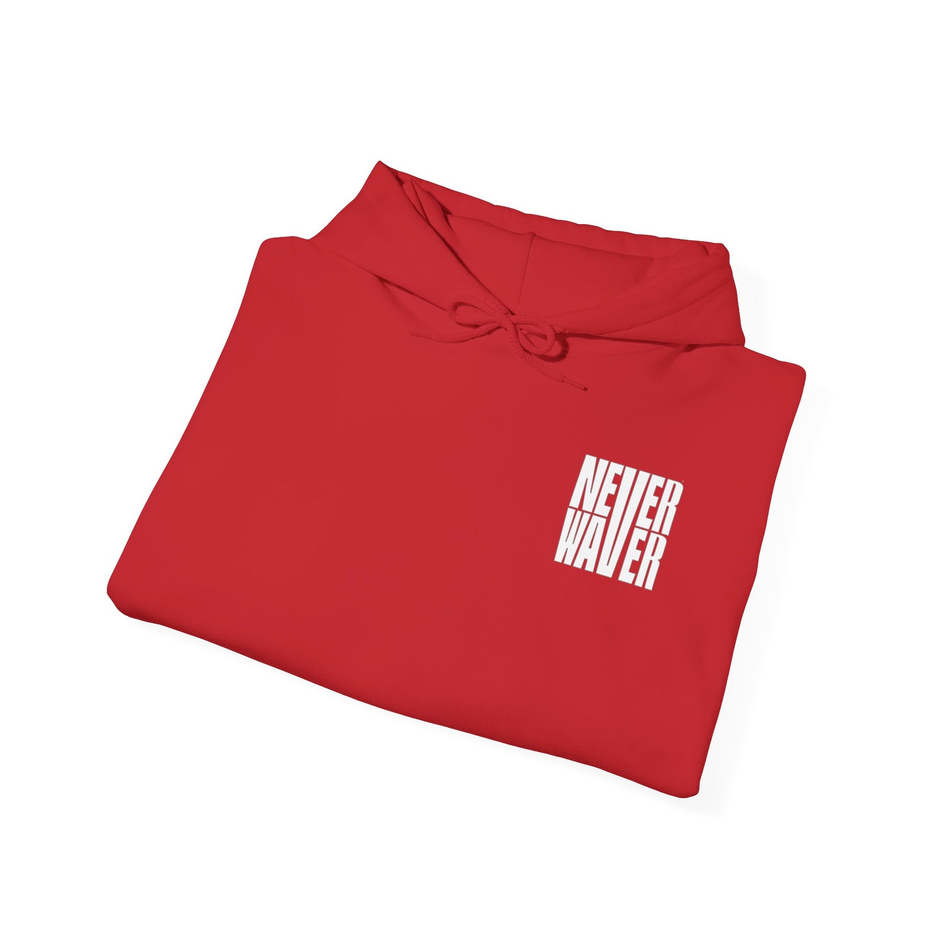Never Waver” Jesus a bold, eye-catching design that reflects a steadfast faith and confidence in Christ. Hoodie - Unisex Heavy Blend™ Sweatshirt - Never Waver