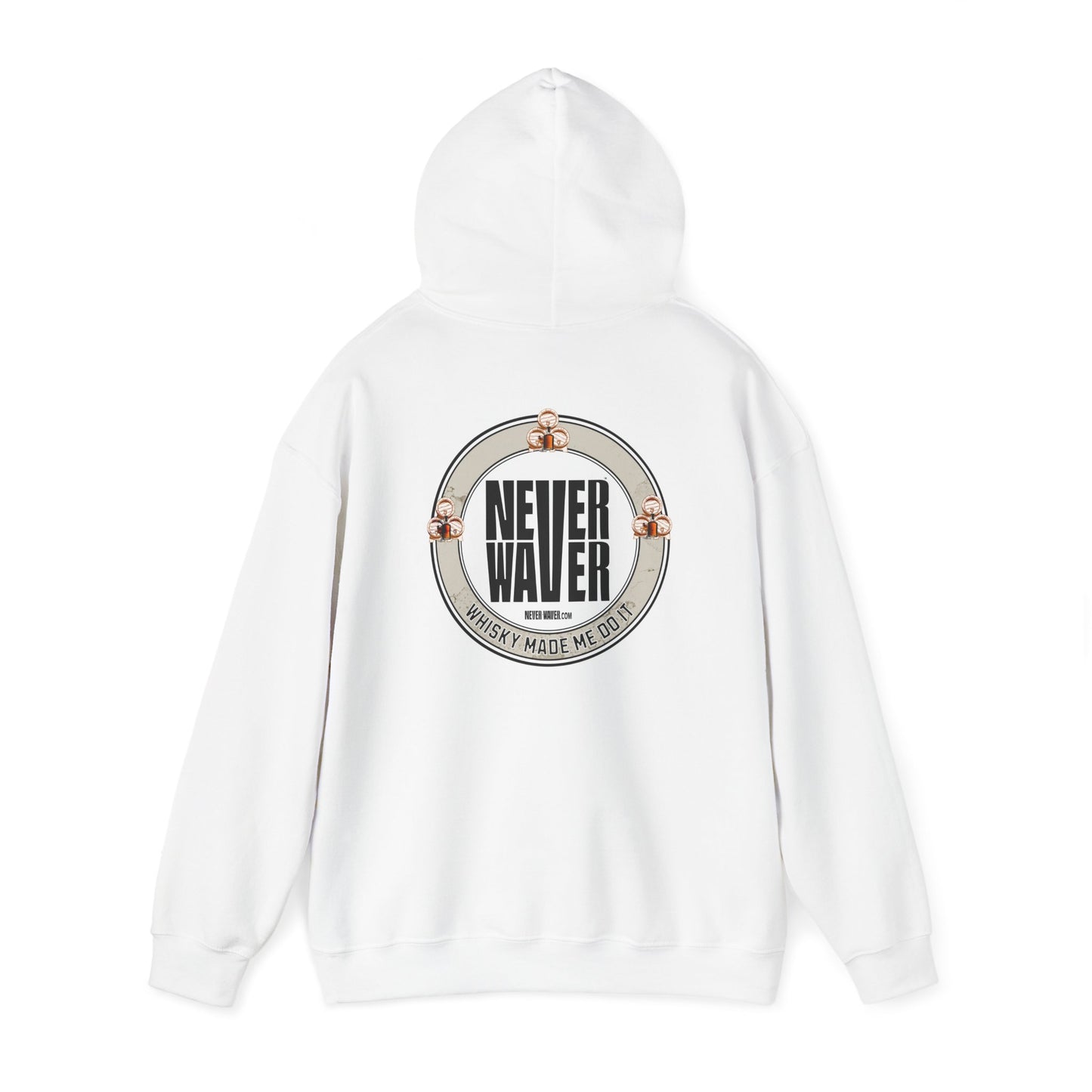 Eco-Friendly Unisex Hoodie: "Never Waver - Whiskey Made me do it?" - Never Waver
