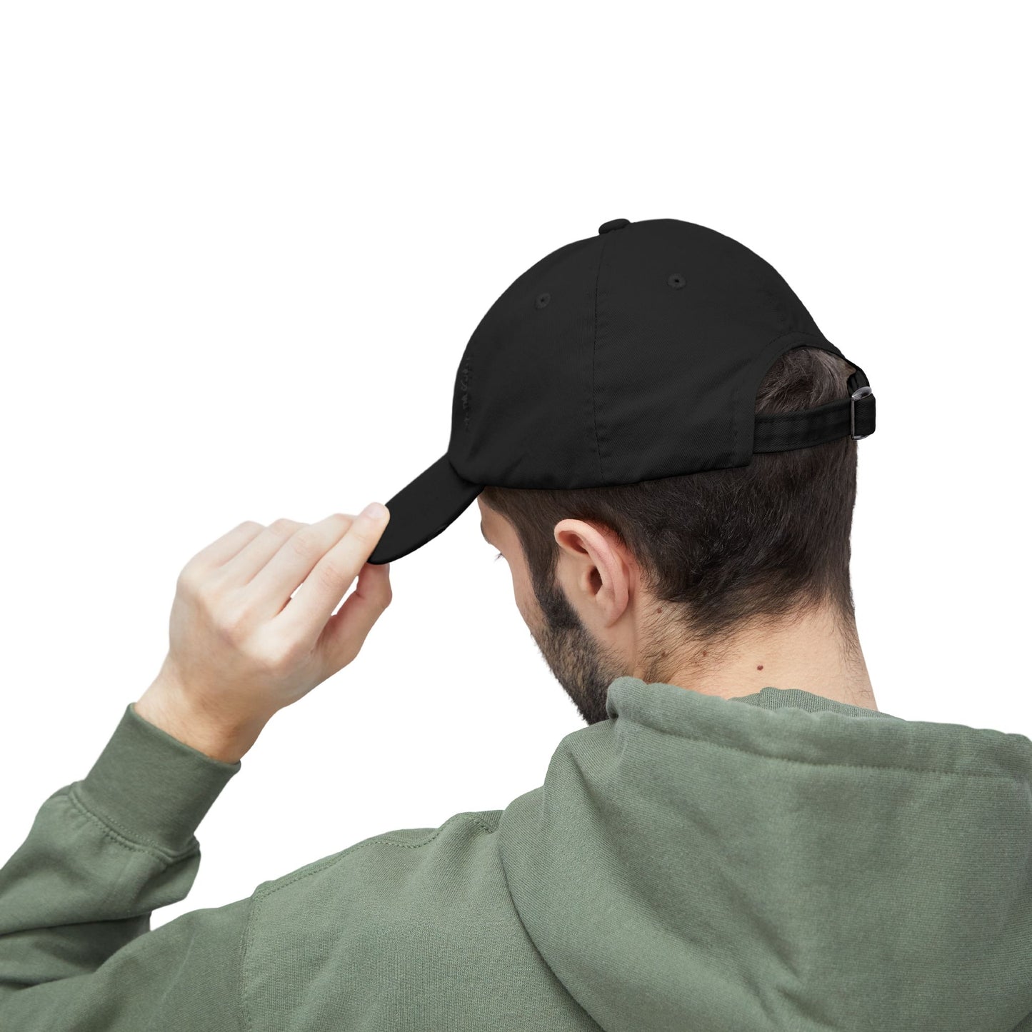 Unisex Distressed Cap - 'Never Waver' Casual Hat for Everyday Style