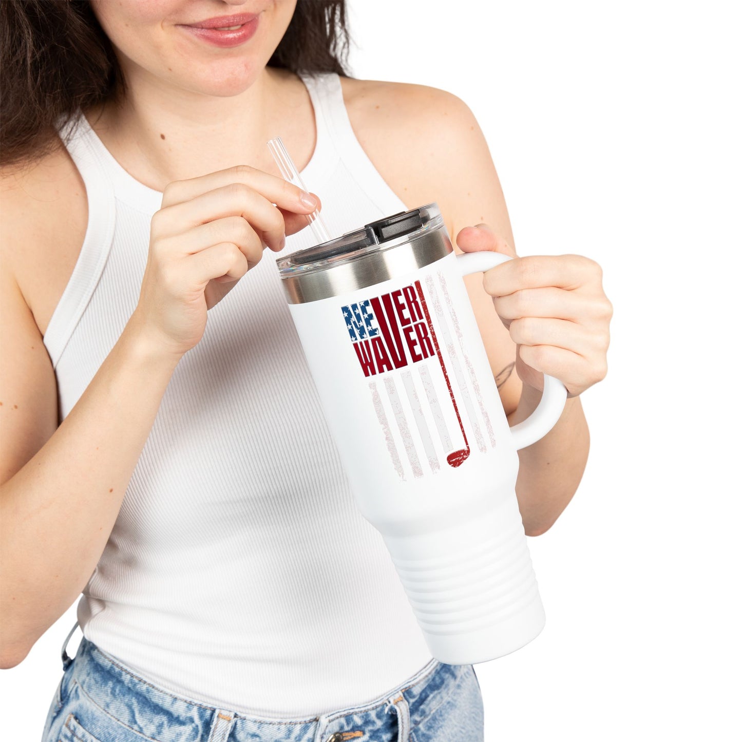 Never Waver Golf Insulated 40oz Travel Mug