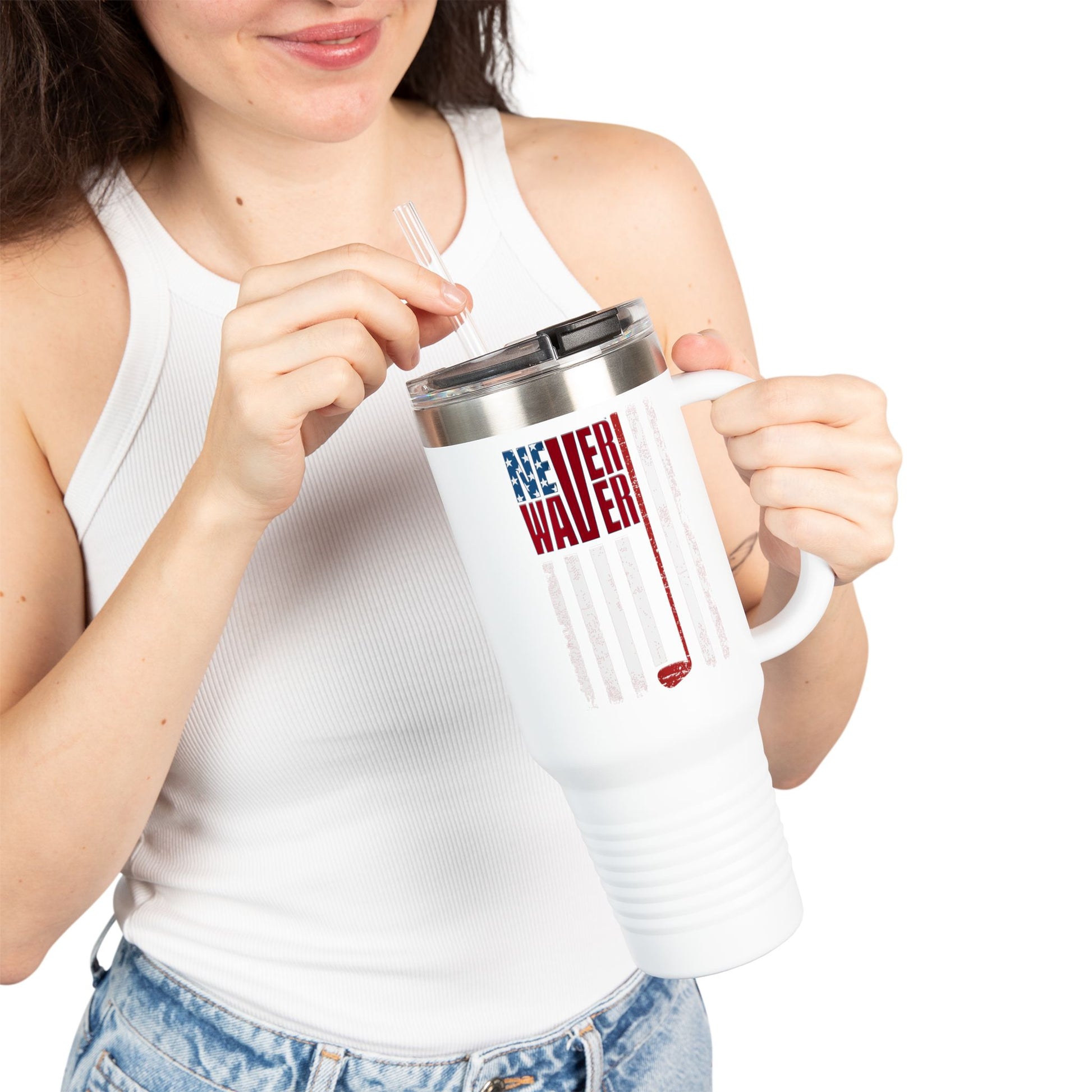 Never Waver Golf Insulated 40oz Travel Mug