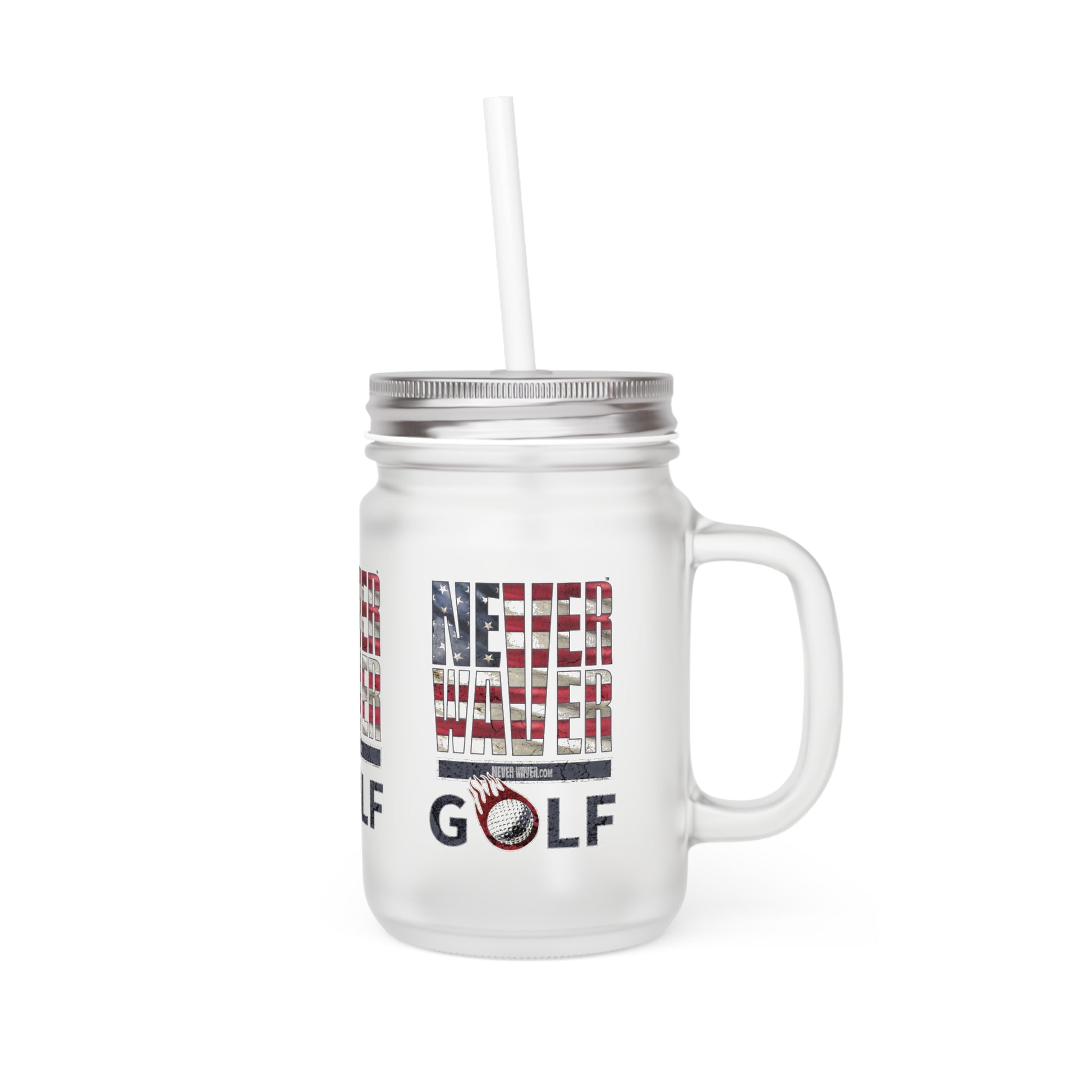 Never Waver Golf Mason Jar Cup - Perfect for Golf Lovers! - Never Waver