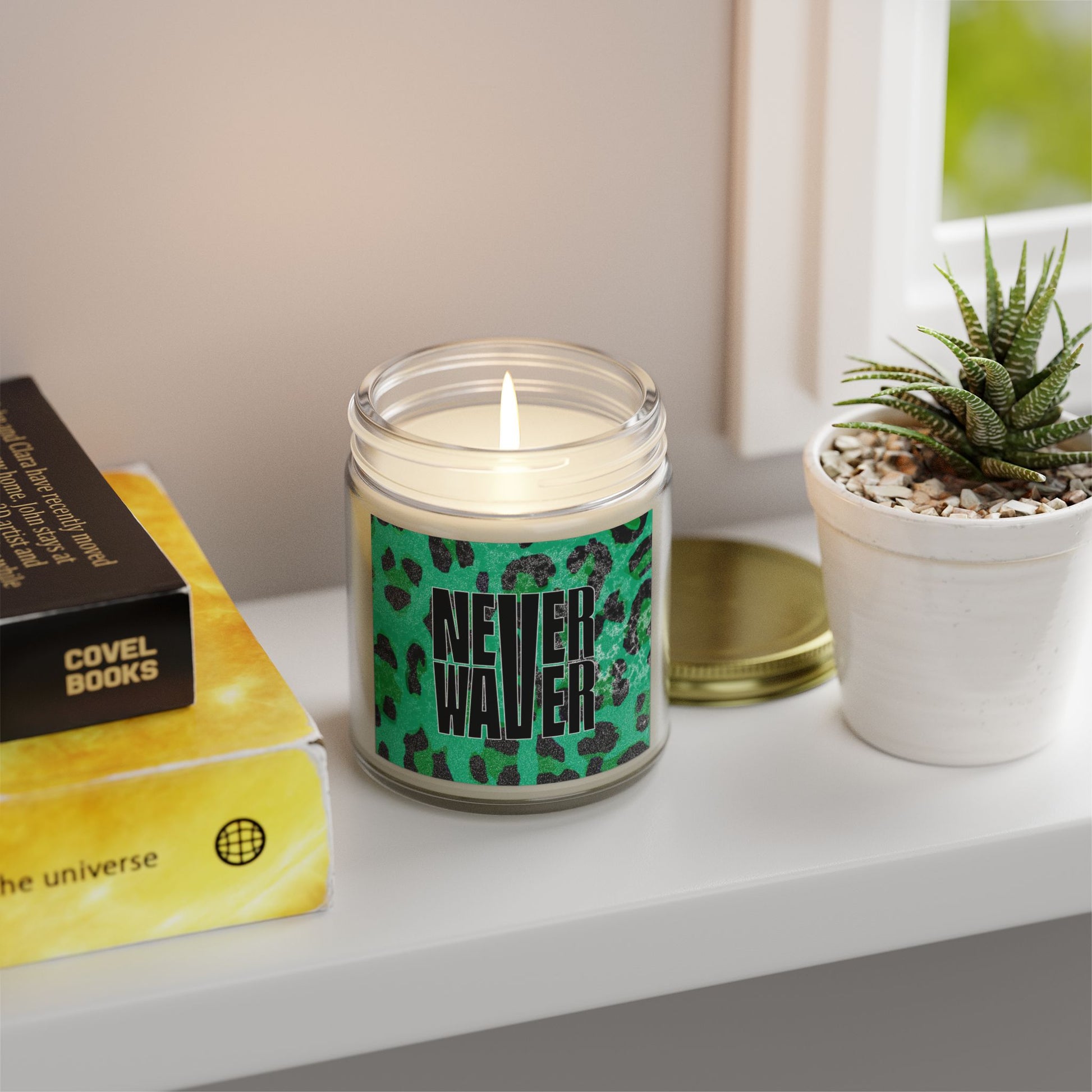 Never Waver Wild Vibes Scented Candles, Coconut Apricot Wax, Eco-Friendly Aromatherapy, Unique Home Decor, Gift for Her, Relaxation Gift - Never Waver