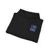 Never Waver Back The Blue Hoodie - Unisex Heavy Blend Sweatshirt - Never Waver