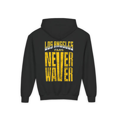 Los Angeles  Fans Never Waver Youth Heavy Blend Hooded Sweatshirt - Never Waver