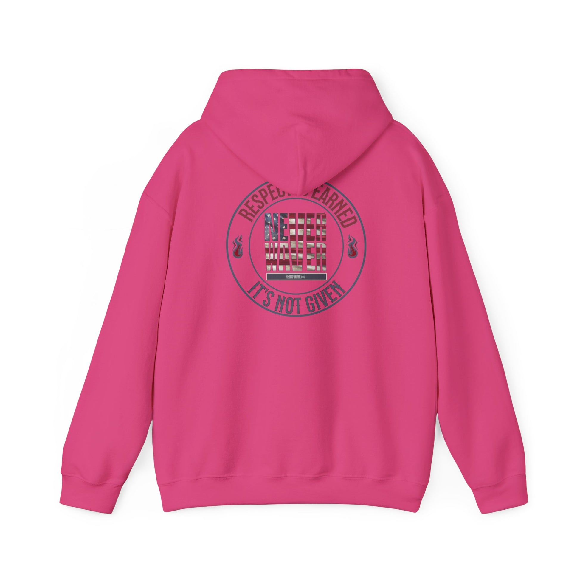 Respect Is Earned Never Waver It's Not Given Hoodie - Unisex Heavy Blend™ with Inspirational Design - Never Waver