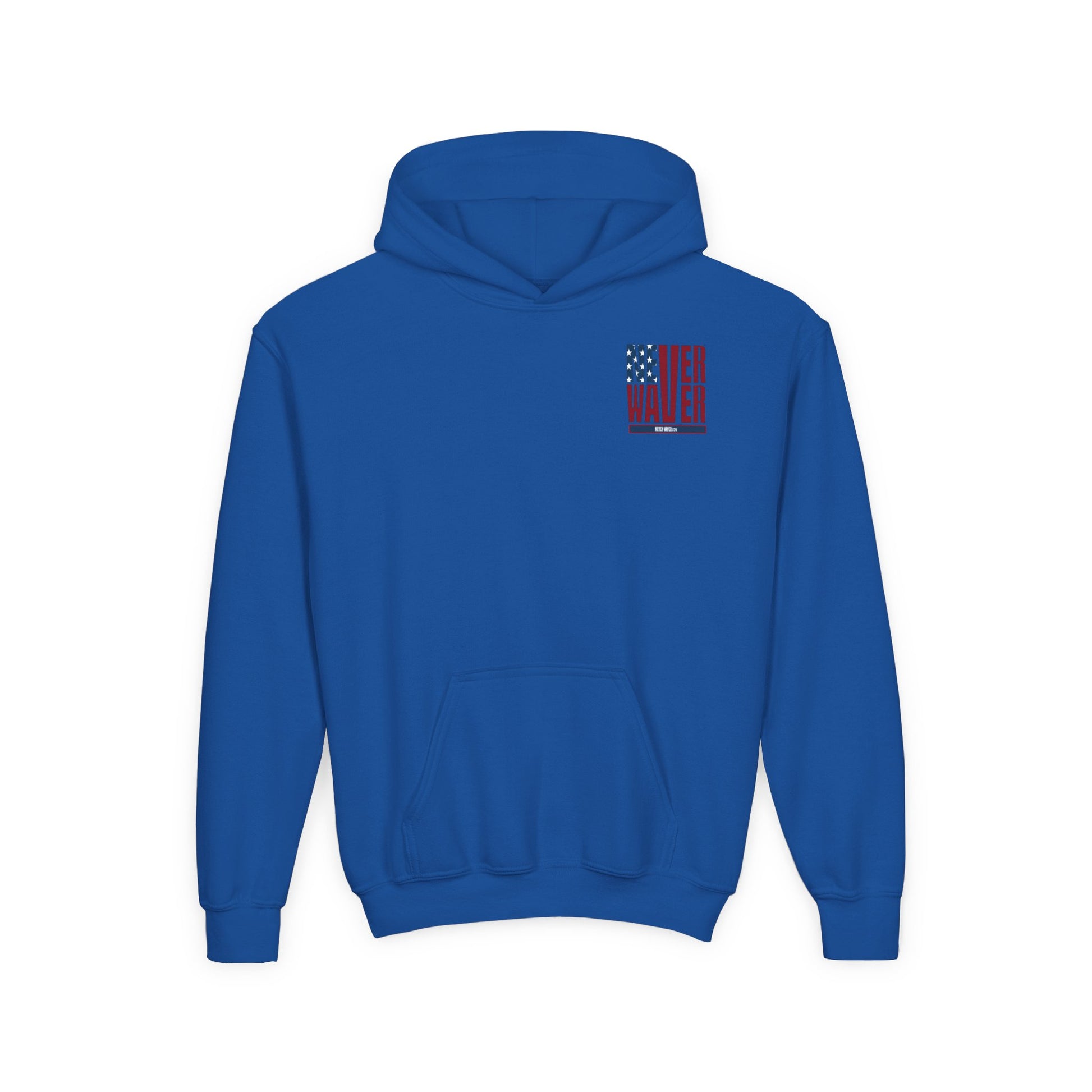 Youth Golf Hoodie - "Never Waver Golf" Sweatshirt for Young Golfers - Never Waver
