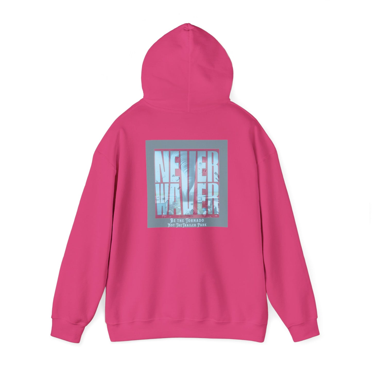 Cozy Unisex Hooded Sweatshirt - "Never Waver" Motivational Design - Never Waver