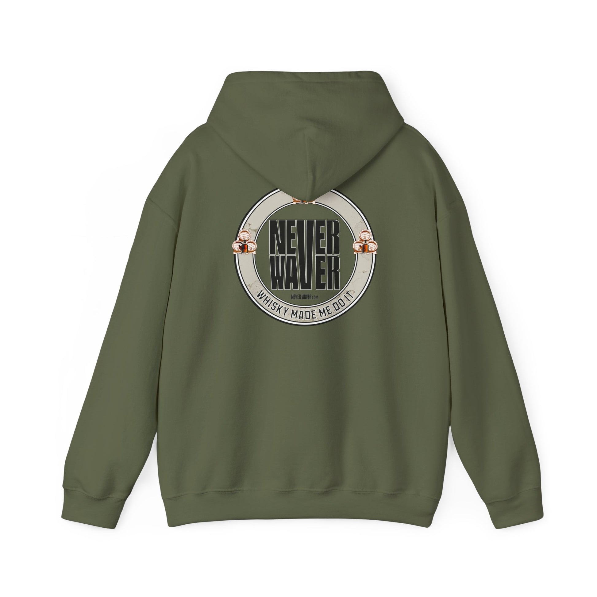 Eco-Friendly Unisex Hoodie: "Never Waver - Whiskey Made me do it?" - Never Waver
